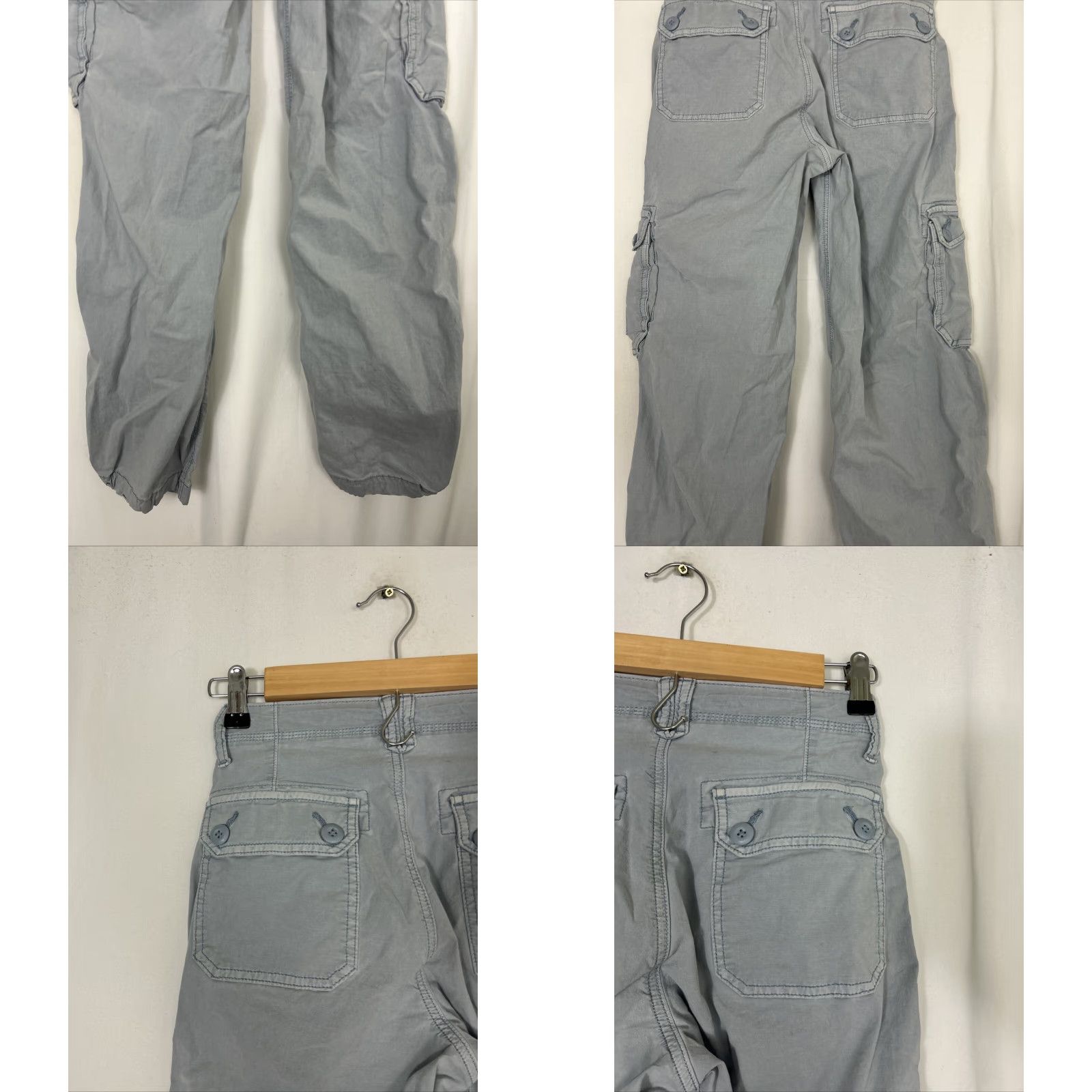 American Eagle Outfitters VINTAGE American Eagle Stretch Pants Blue 00 Women Ankle Cotton Blend 24x29 Size 24" / US 00 / IT 34 - 8 Thumbnail