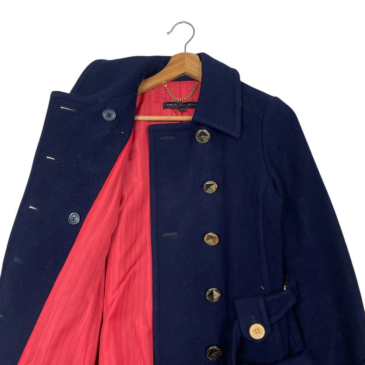 Marc Jacobs Marc By Marc Jacobs Double Breasted Wool Coat Size XS / US 0-2 / IT 36-38 - 11 Thumbnail