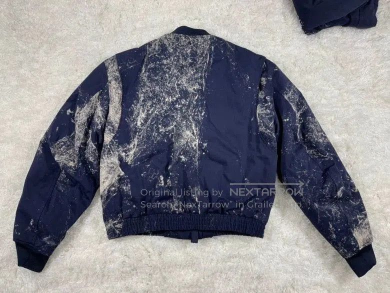 Maison Margiela Maison Margiela Navy Paint Spatter Bomber Jacket. Size US M / EU 48-50 / 2 - 2 Thumbnail