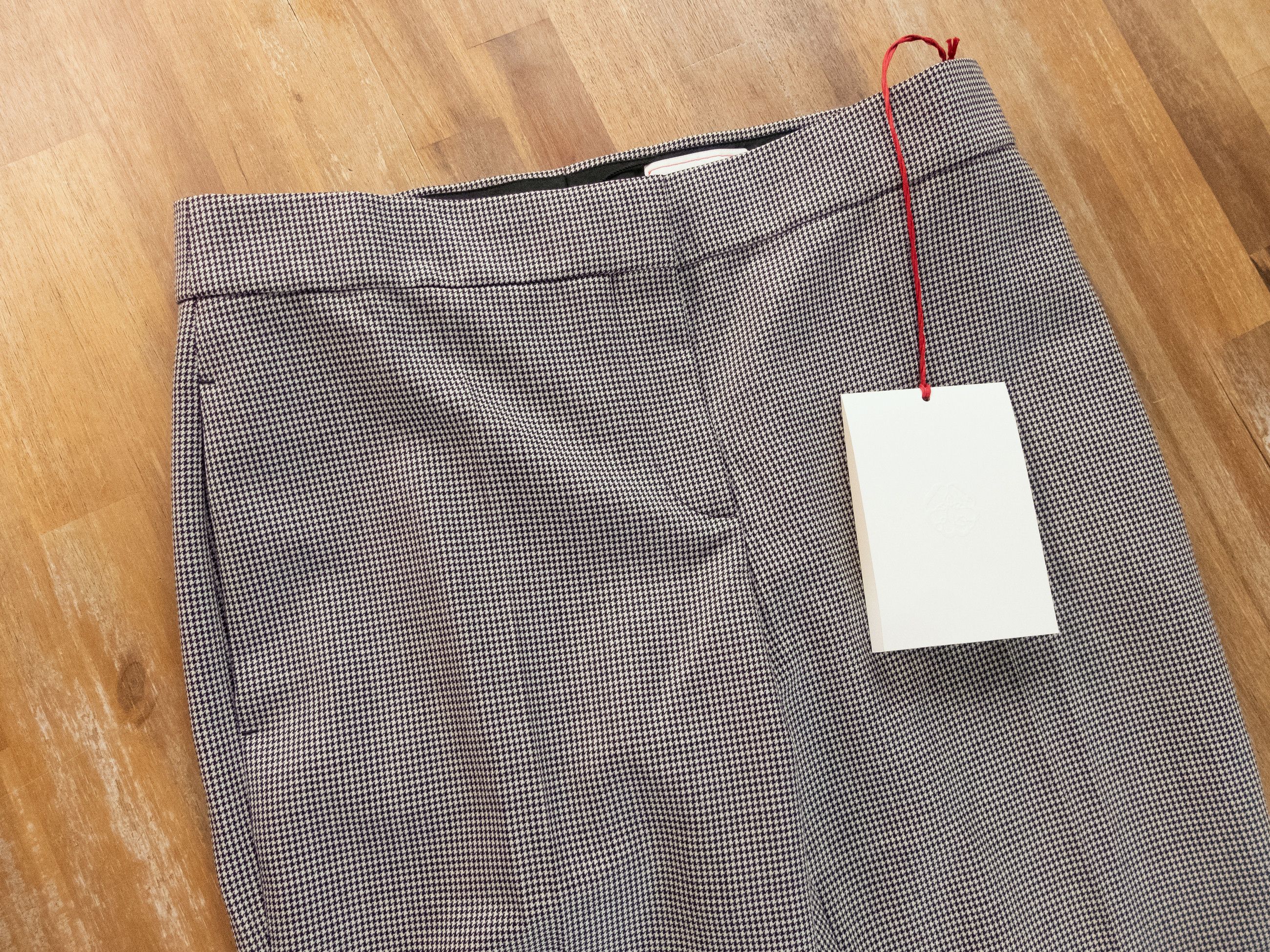 Alexander McQueen ALEXANDER MCQUEEN black white straight houndstooth pants 42 Size 28" / US 6 / IT 42 - 4 Thumbnail