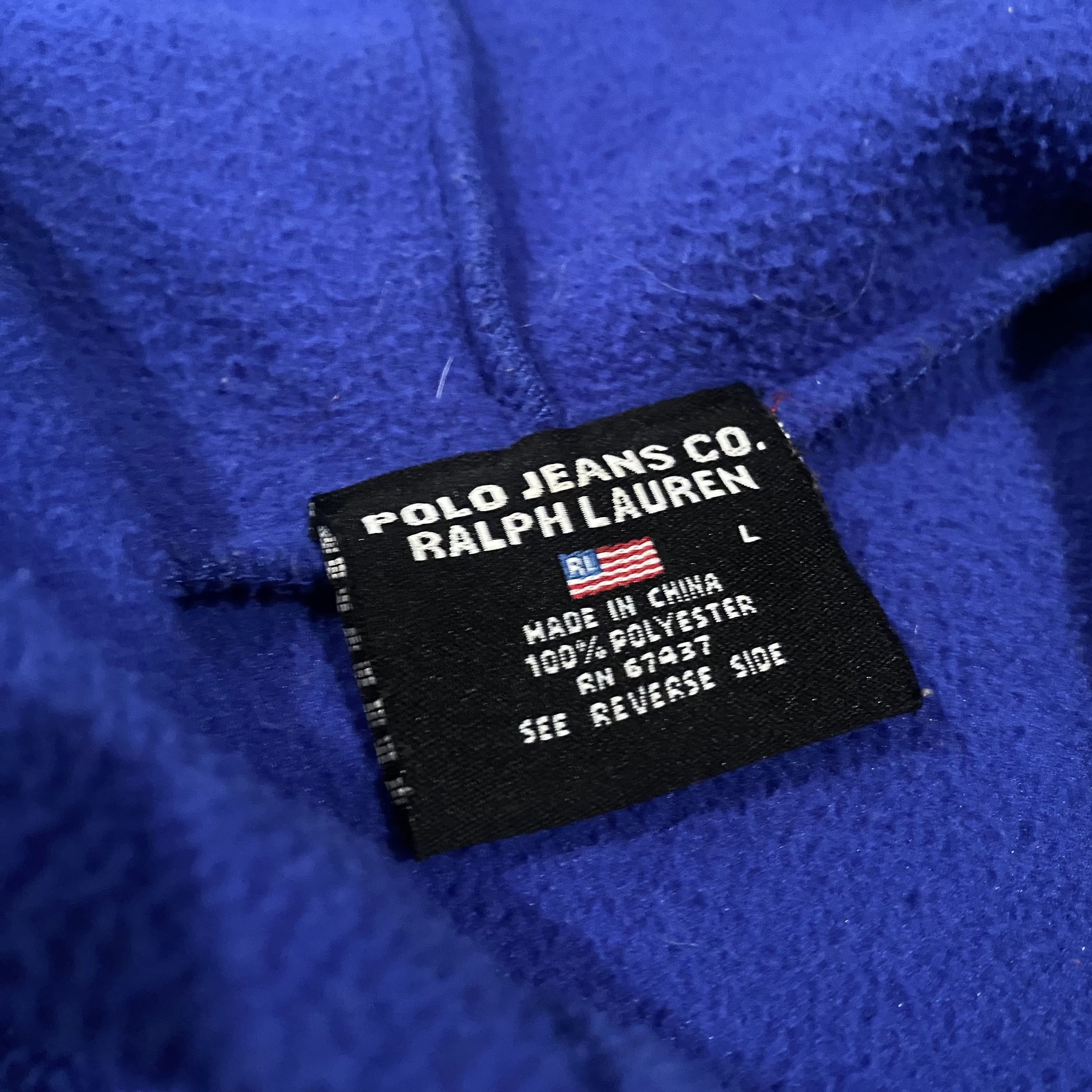 Polo Ralph Lauren × Vintage Logo Hoodie Size US L / EU 52-54 / 3 - 3 Thumbnail