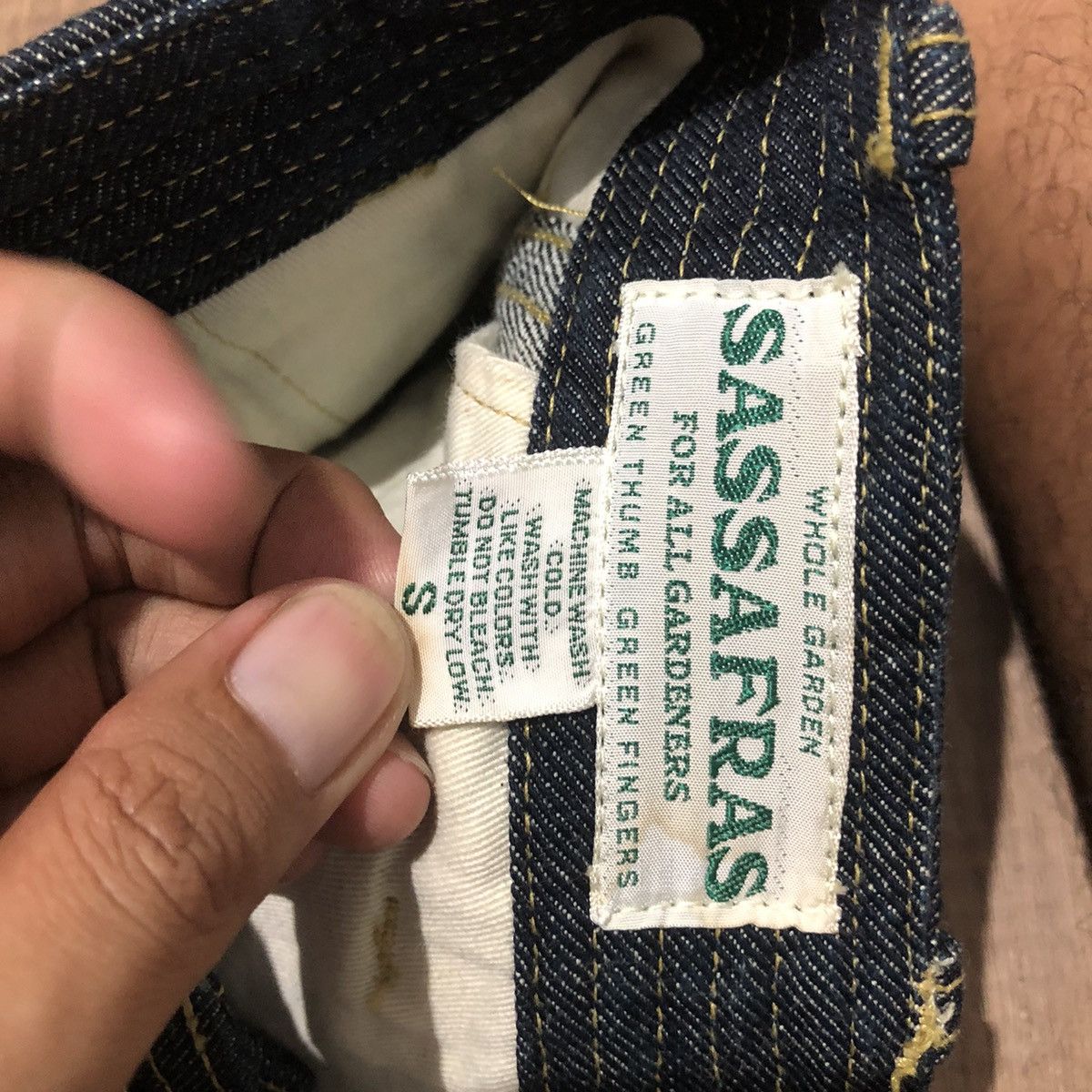 Sassafras Sassafras Fall Leaf R Stream Pants 14oz Denim Size US 30 / EU 46 - 6 Thumbnail
