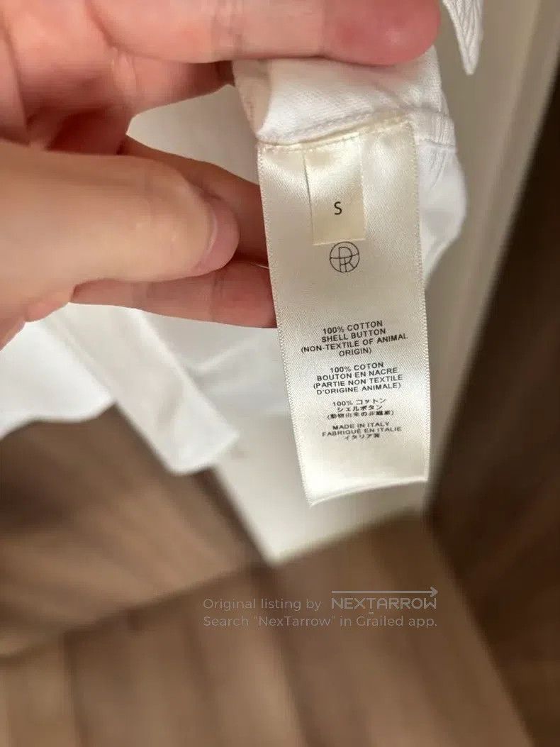 The Row The Row White long-sleeved shirt Size S / US 4 / IT 40 - 5 Thumbnail