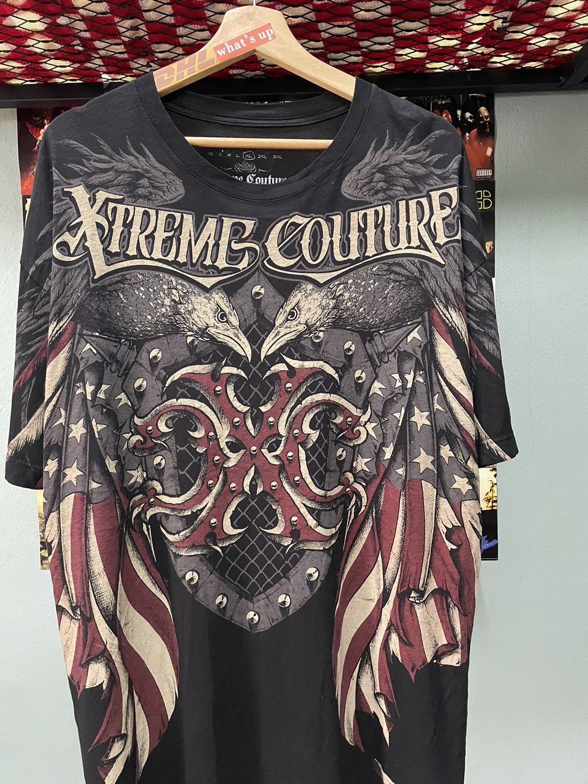 Affliction × If Six Was Nine × Vintage Vintage Extreme Couture American Eagle Tee Size US XL / EU 56 / 4 - 2 Thumbnail