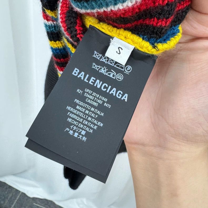 Balenciaga Balenciaga Colorful embroidered letter knit sweater Size US S / EU 44-46 / 1 - 6 Thumbnail