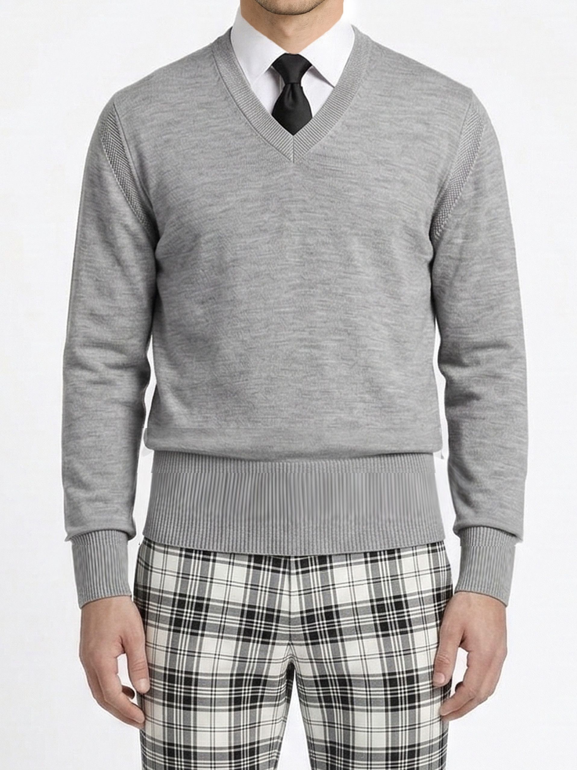 Tom Ford Pure Silk V-Neck Sweater Size US L / EU 52-54 / 3 - 1 Thumbnail