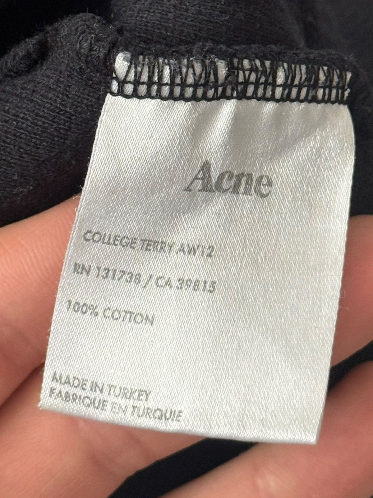 Acne Studios Acne Studios College Terry AW12 Sweatshirt Jumper Large Size US L / EU 52-54 / 3 - 4 Thumbnail