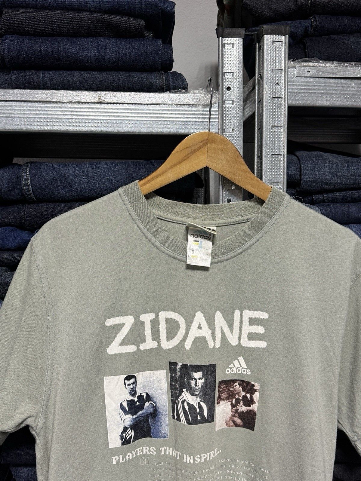 Adidas Adidas Zinedine ZIDANE Vintage T-Shirt Size US M / EU 48-50 / 2 - 3 Thumbnail