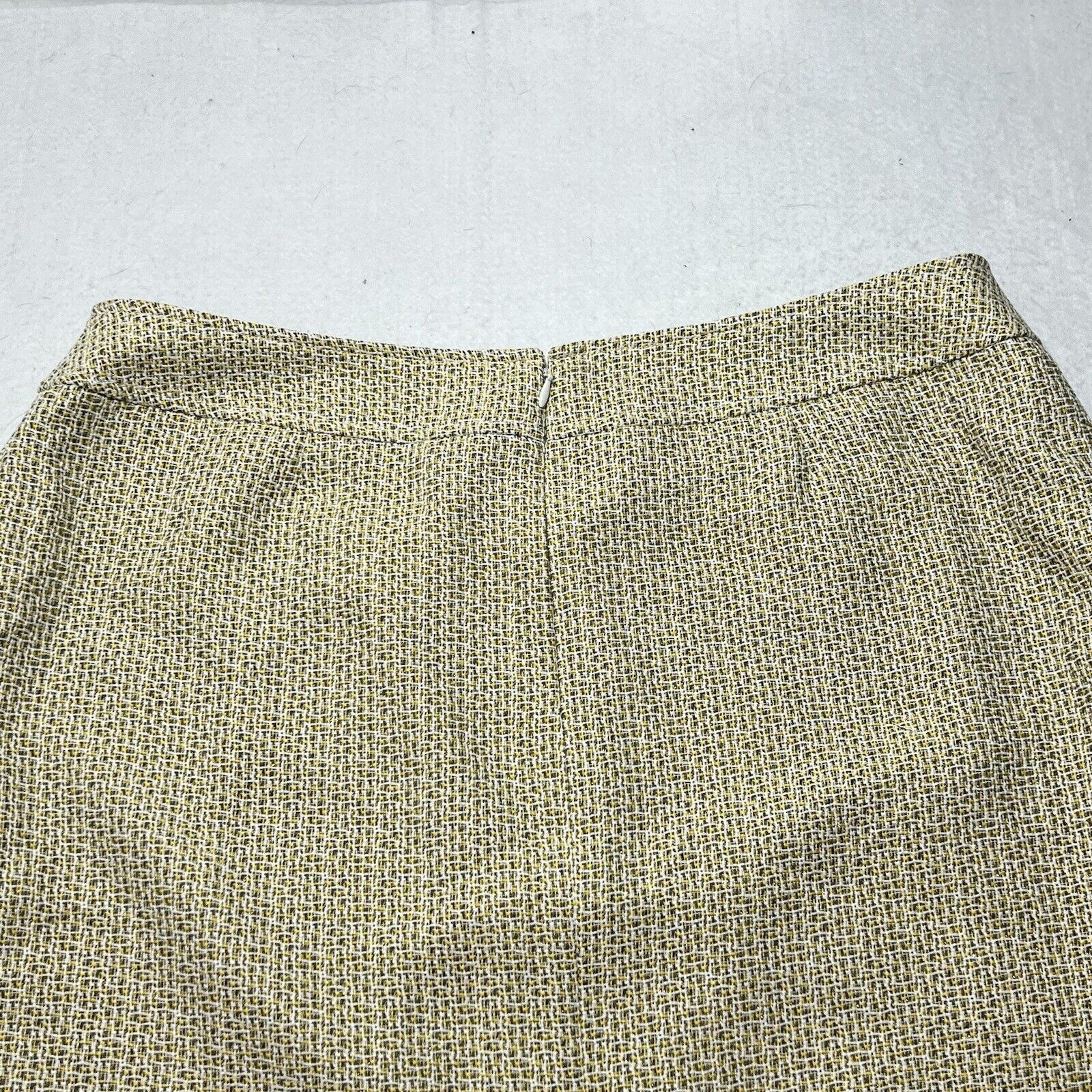 Other Tahari 16 Straight Pencil Skirt Yellow Glitter Sparkle Lined Size 38" / US 16 / IT 52 - 7 Thumbnail