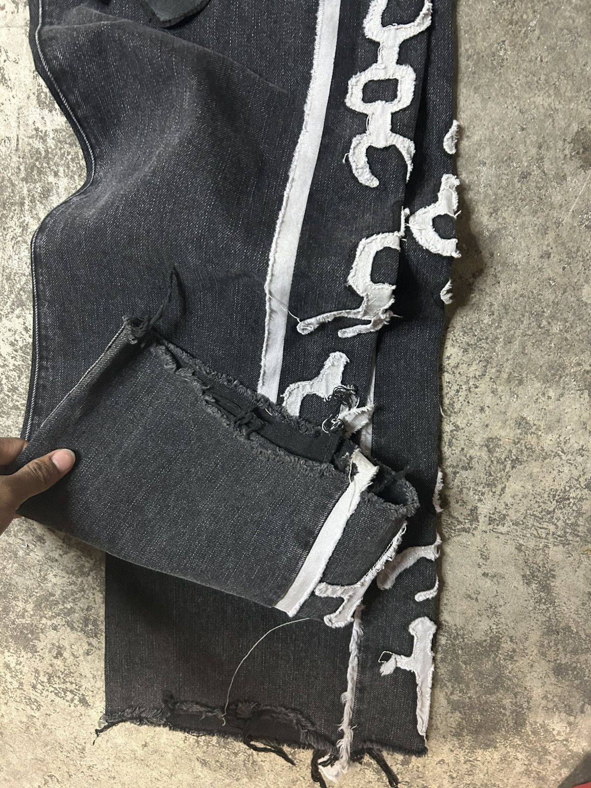 Designer SAINT MORTA FLARE DENIM Size US 30 / EU 46 - 4 Thumbnail