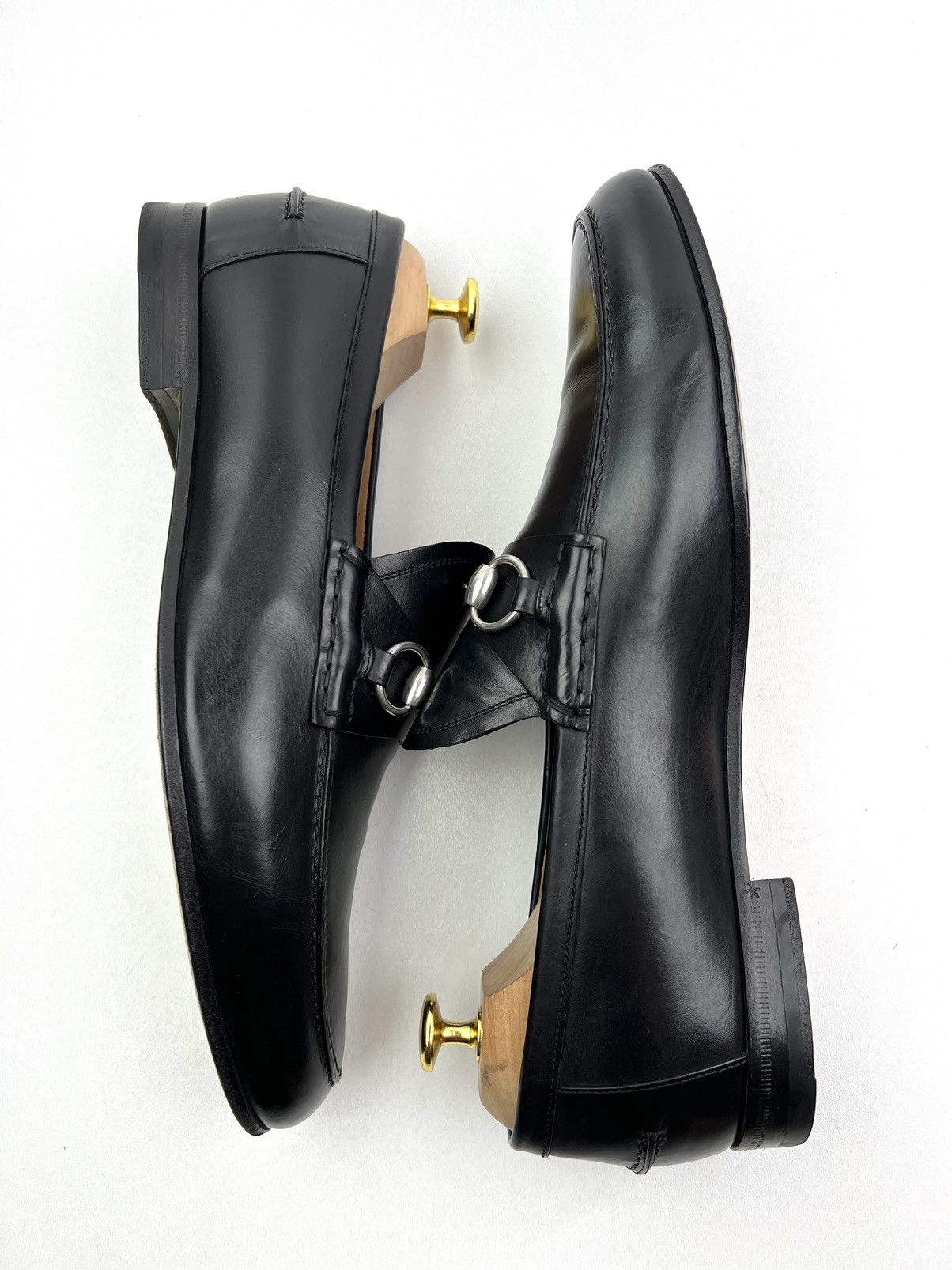 Gucci GUCCI Loafers Leather Shoes HORSEBIT Buckle Black Men’s Size US 9 / EU 42 - 8 Thumbnail