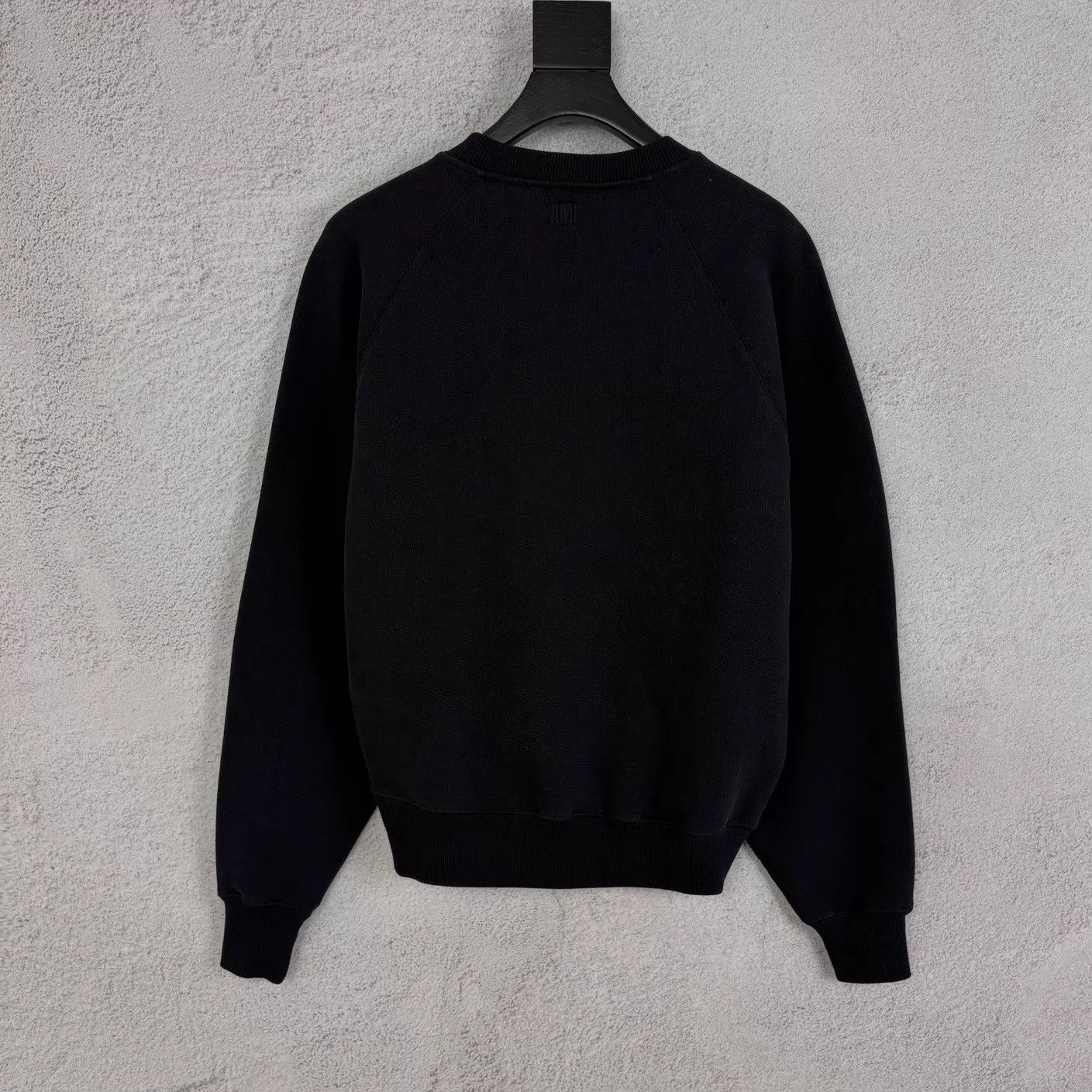 AMI AMI PARIS Heart Embroidered Crew Sweatshirt Black Size US S / EU 44-46 / 1 - 2 Thumbnail