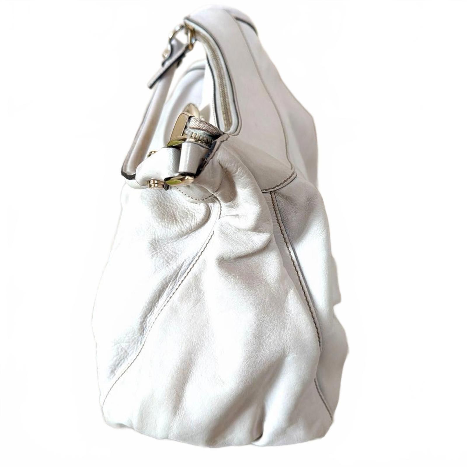 Gucci Gucci - White Leather Shoulder Bag Size ONE SIZE - 8 Thumbnail