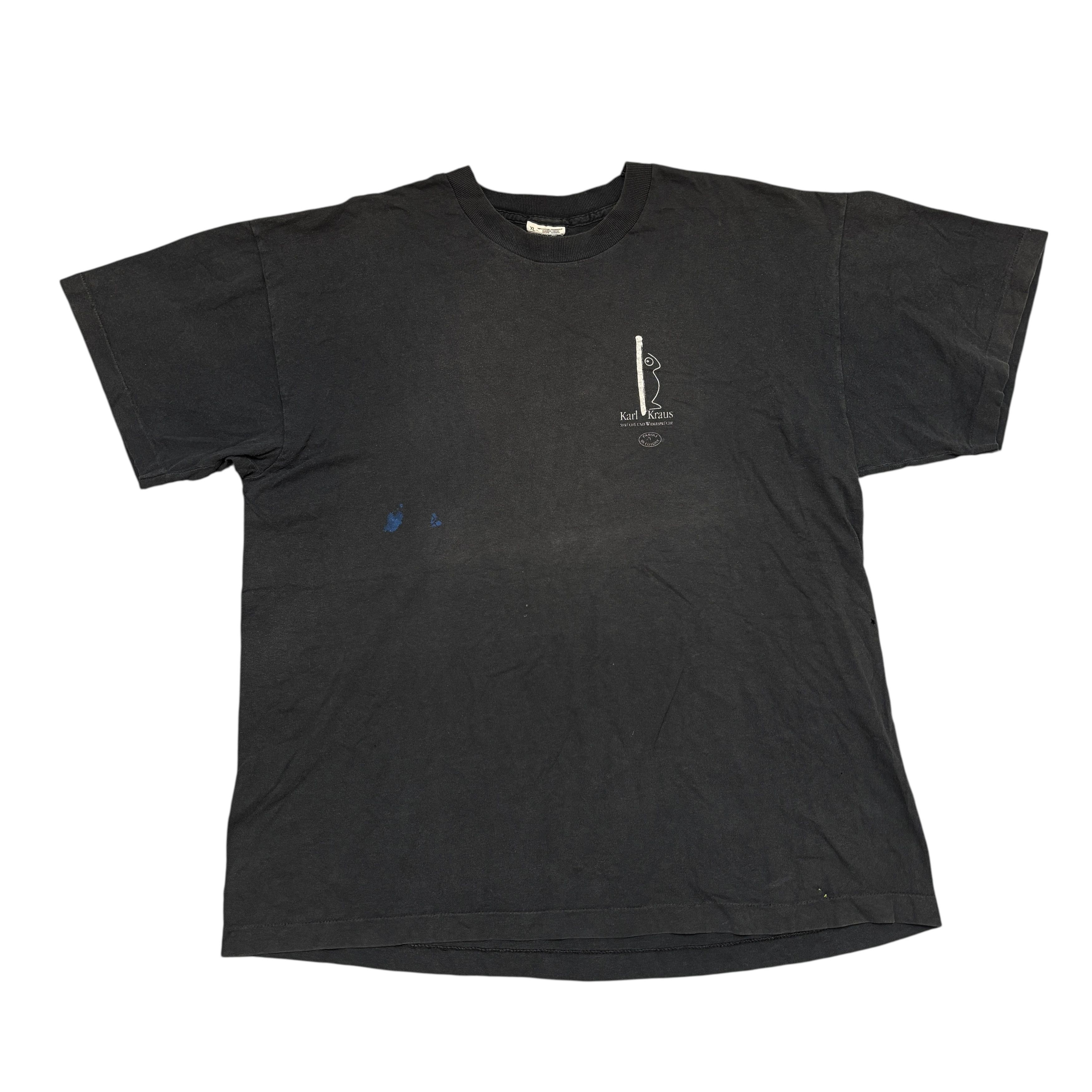 Band Tees Vintage Book Shirt Karl Kraus 90s Single Stitch Art Tee Size US XL / EU 56 / 4 - 2 Thumbnail
