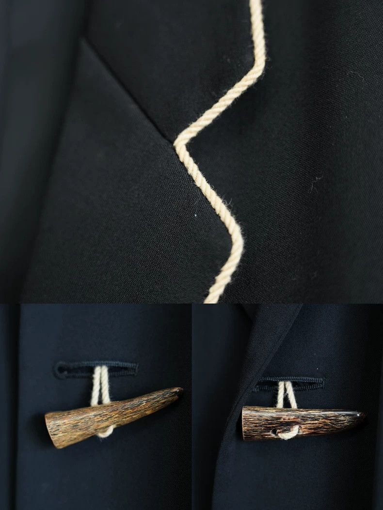 Yohji Yamamoto Yohji Yamamoto 87AW Buffalo Horn Show Jacket 2503-Nextarro Size US M / EU 48-50 / 2 - 7 Thumbnail