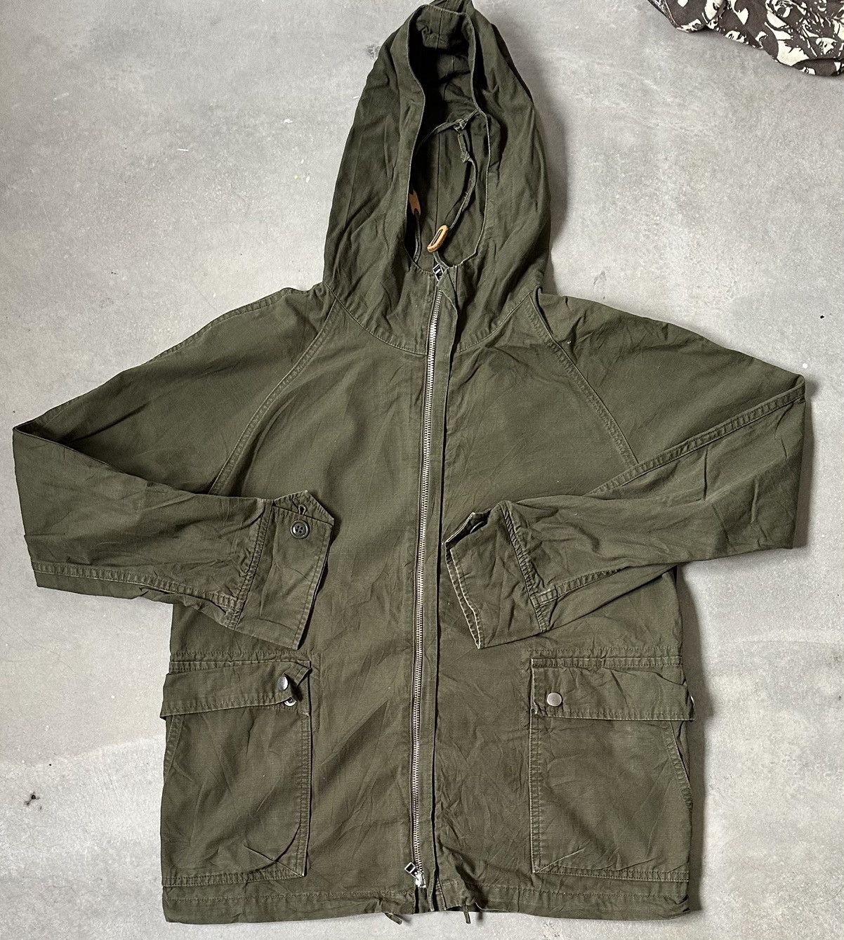 Japanese Brand VINTAGE SPELLBOUND ARMY MIDZIPPER JACKET Size US M / EU 48-50 / 2 - 1 Thumbnail