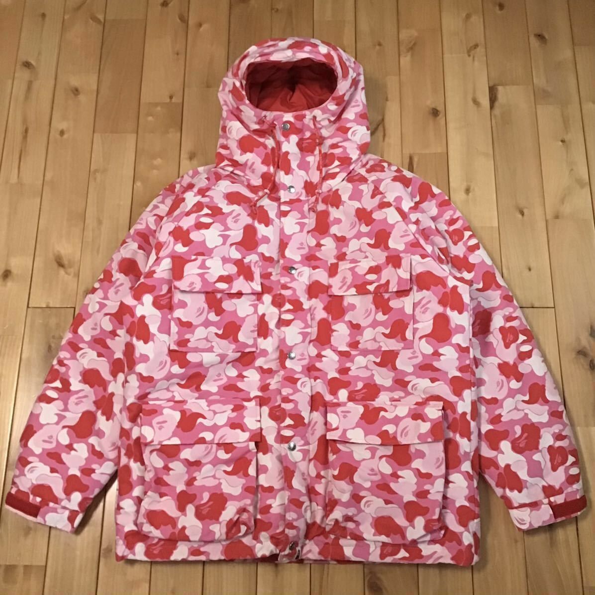 Bape × Nigo BAPE ABC camo pink down jacket a bathing ape NIGO | Grailed