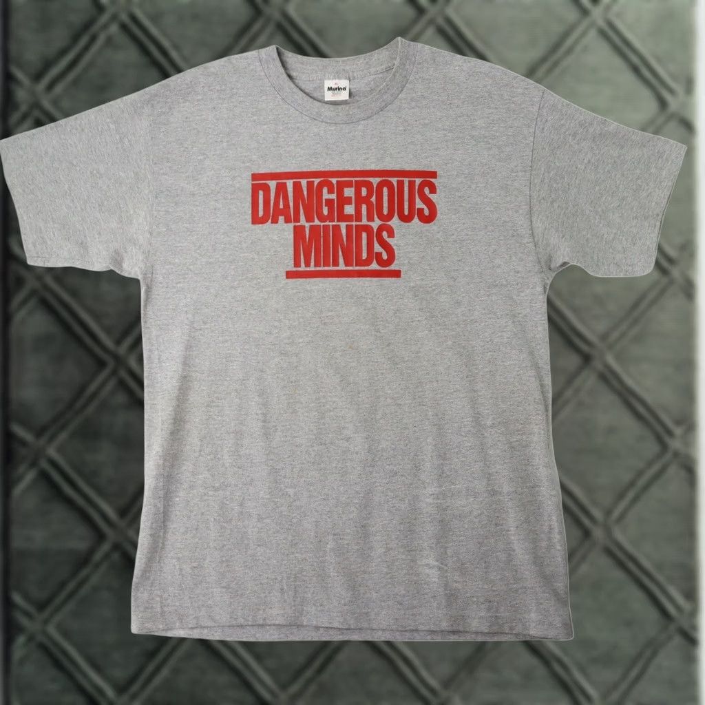 Vintage VINTAGE Dangerous Minds XL T Shirt Gray Hip Hop Graphic Murina Men XL Authentic Movie Coolio Ghetto City School T-Shirt Mens Size US XL / EU 56 / 4 - 1 Thumbnail