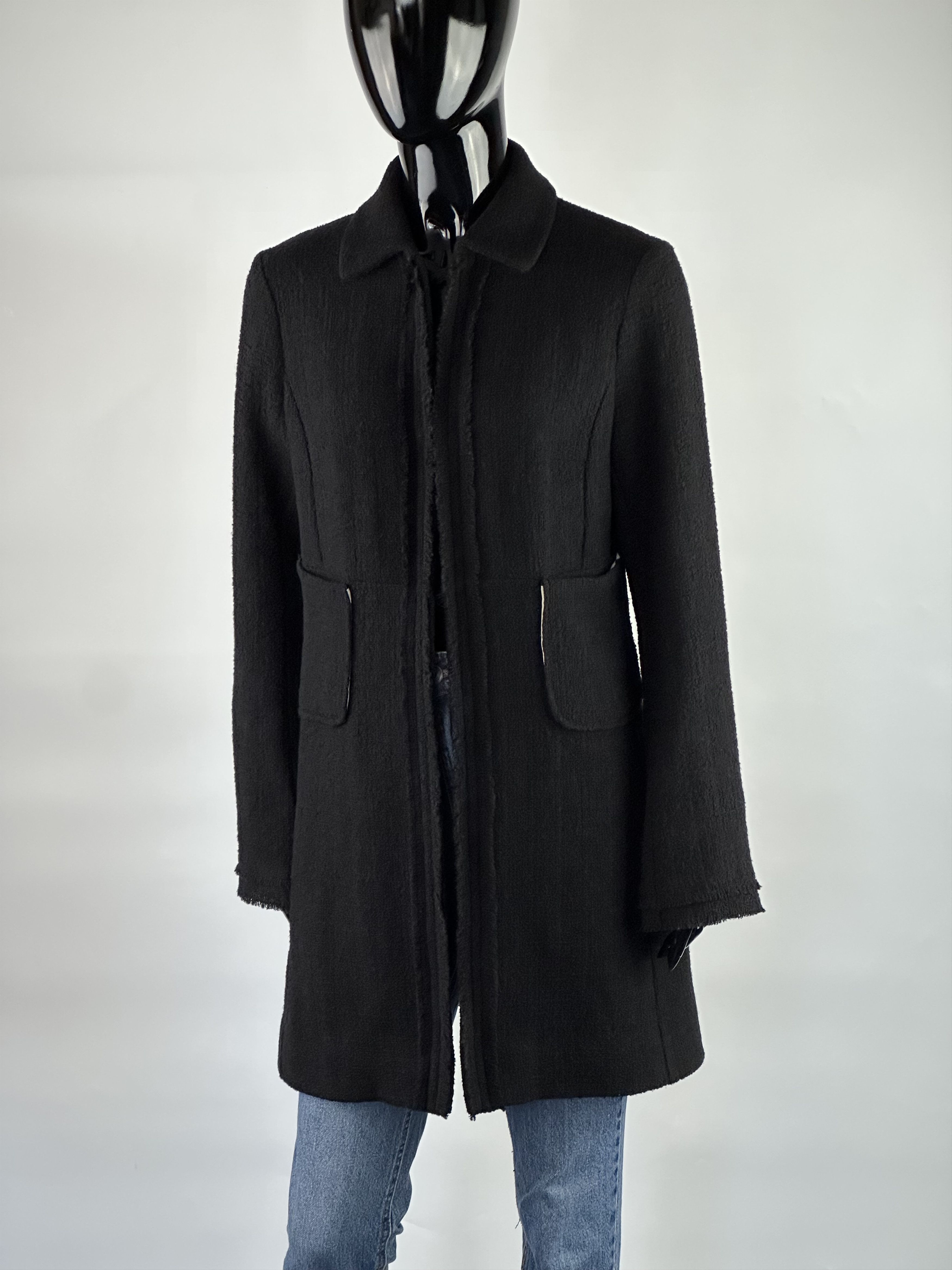 DOROTHEE SCHUMACHER Dorothee Schumacher Black Wool Coat Size M / US 6-8 / IT 42-44 - 1 Thumbnail