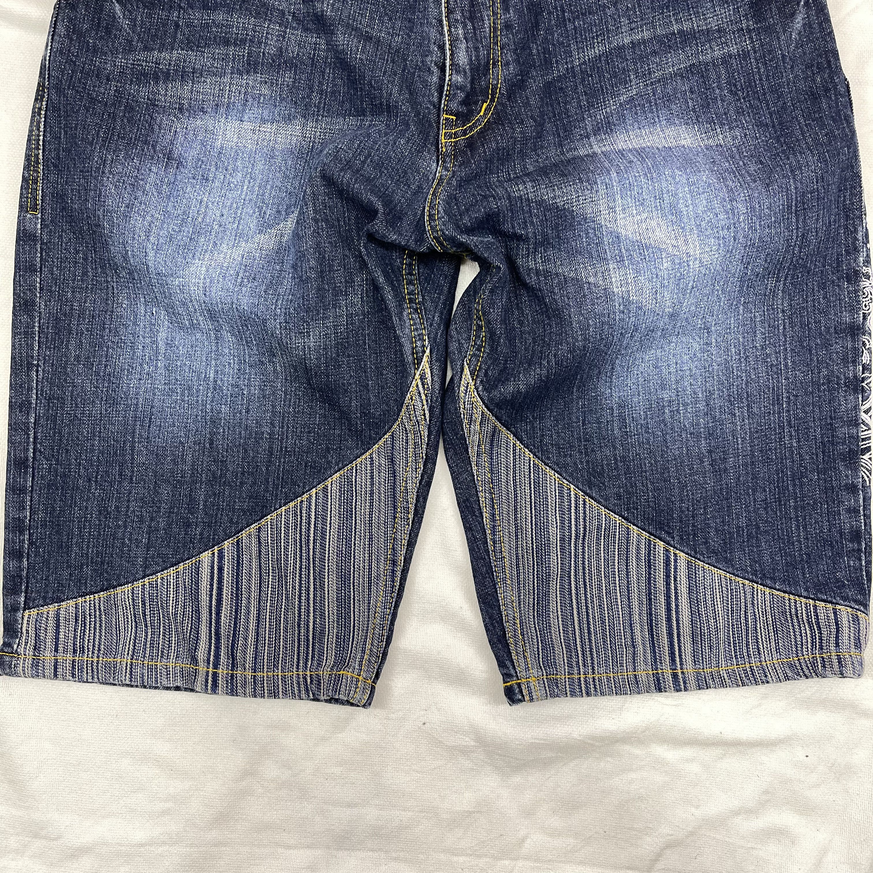 Japanese Brand NAMINORITATSUJIN Short Denim Jeans #1222/AQ Size US 34 / EU 50 - 10 Thumbnail