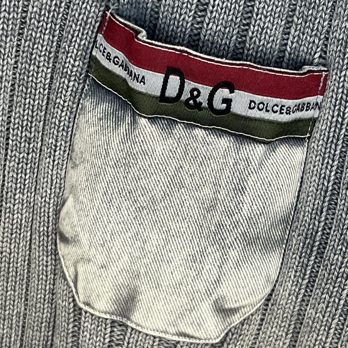 Dolce & Gabbana Vintage Dolce Gabbana Big Logo Knit Ribbed Sweater Size US M / EU 48-50 / 2 - 5 Thumbnail