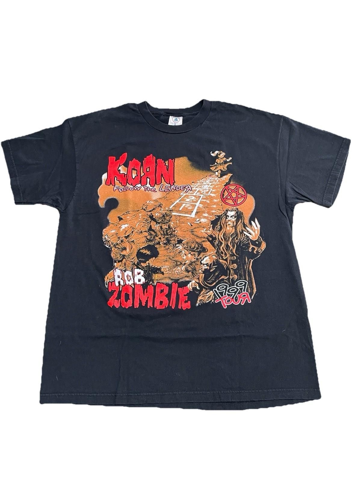 Delta Vintage 1999 Korn Rob Zombie Tour Size XL Y2K Size US XL / EU 56 / 4 - 1 Thumbnail