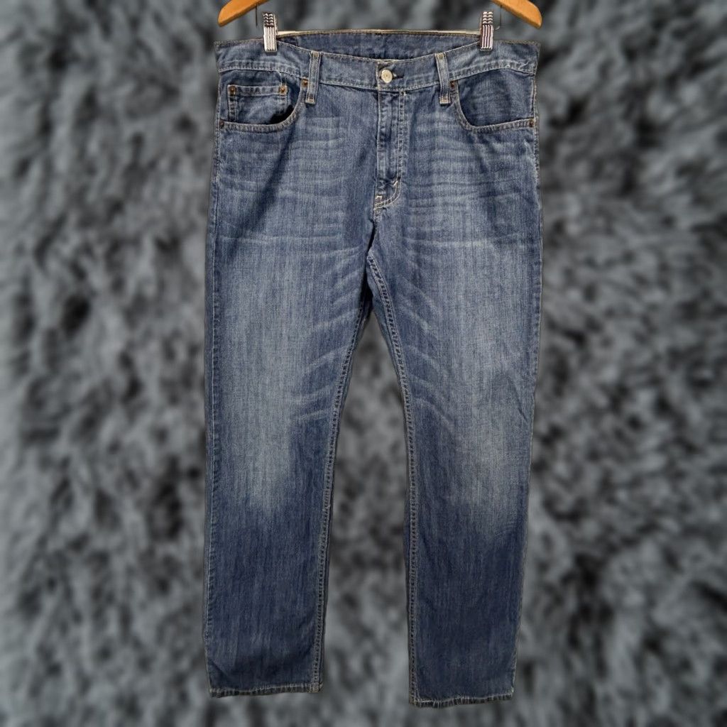 Levi's Levi's 514 Jeans Men 36X34 Blue Denim Straight Mid Rise Size US 36 / EU 52 - 1 Thumbnail