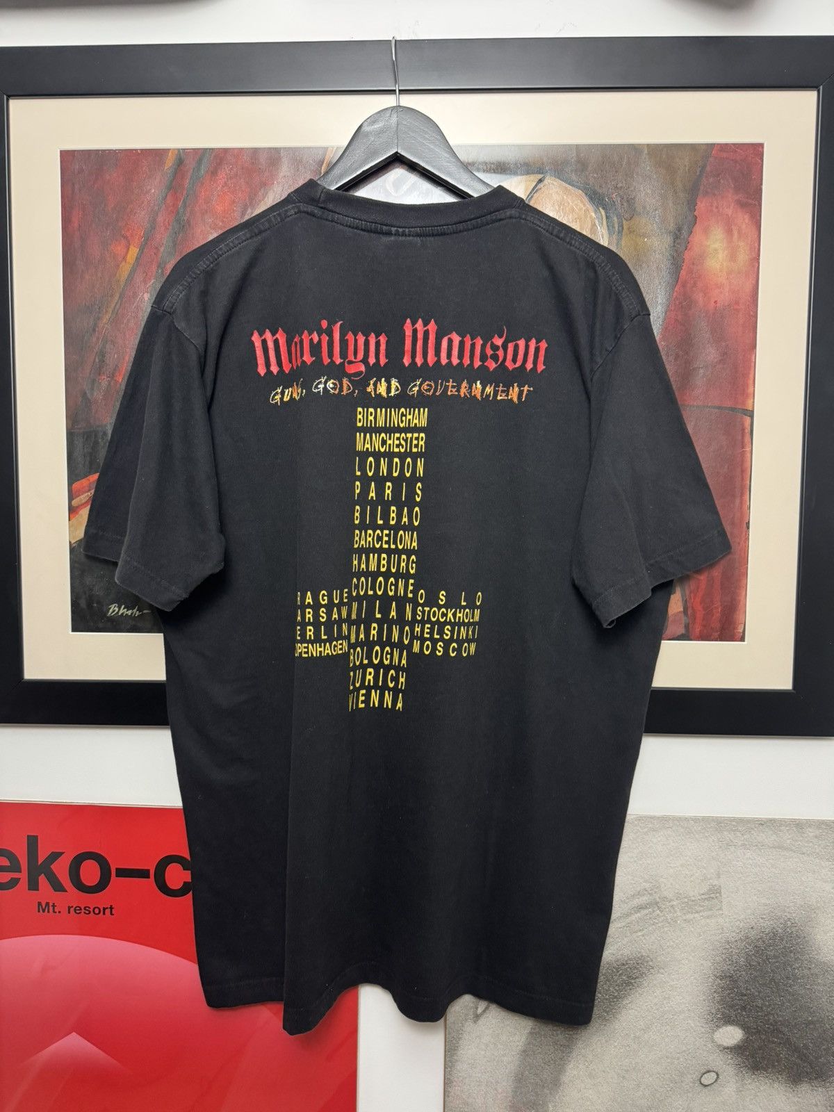 Band Tees Vintage Marilyn Manson Holywood Og Band Tour Tee Rock Rare L Size US XL / EU 56 / 4 - 2 Thumbnail