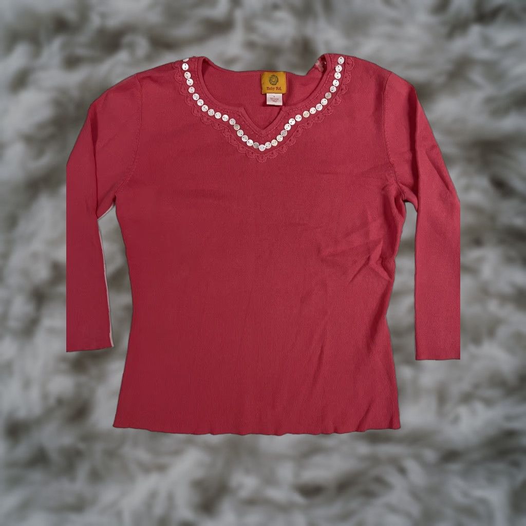 Vintage Ruby Road Pullover Sweater Women’s L NWT Red Size L / US 10 / IT 46 - 1 Thumbnail