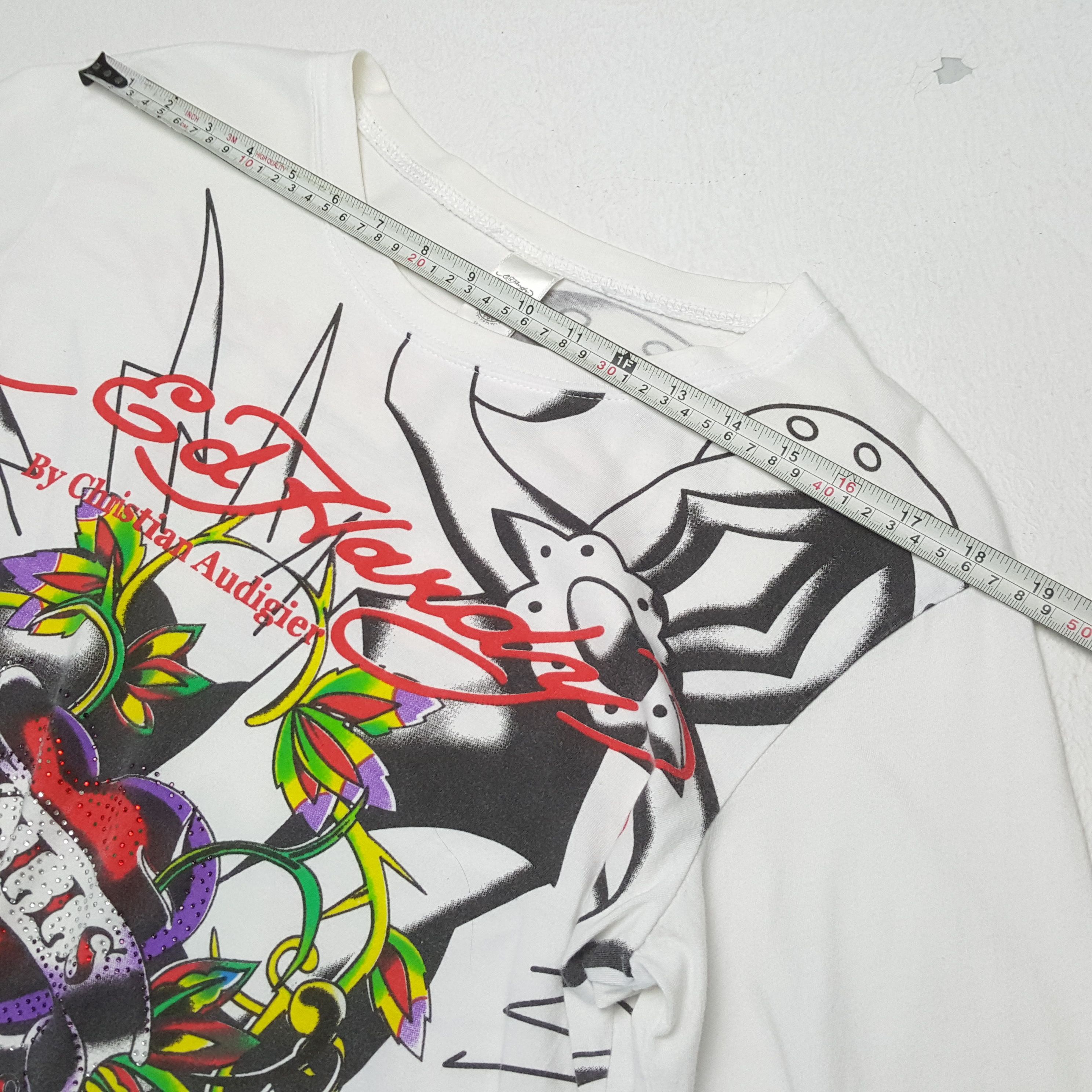 Christian Audigier × Ed Hardy × Vintage Vintage ED-HARDY by Christian Audigier Fashion Brand T-Shirt Size US L / EU 52-54 / 3 - 5 Thumbnail