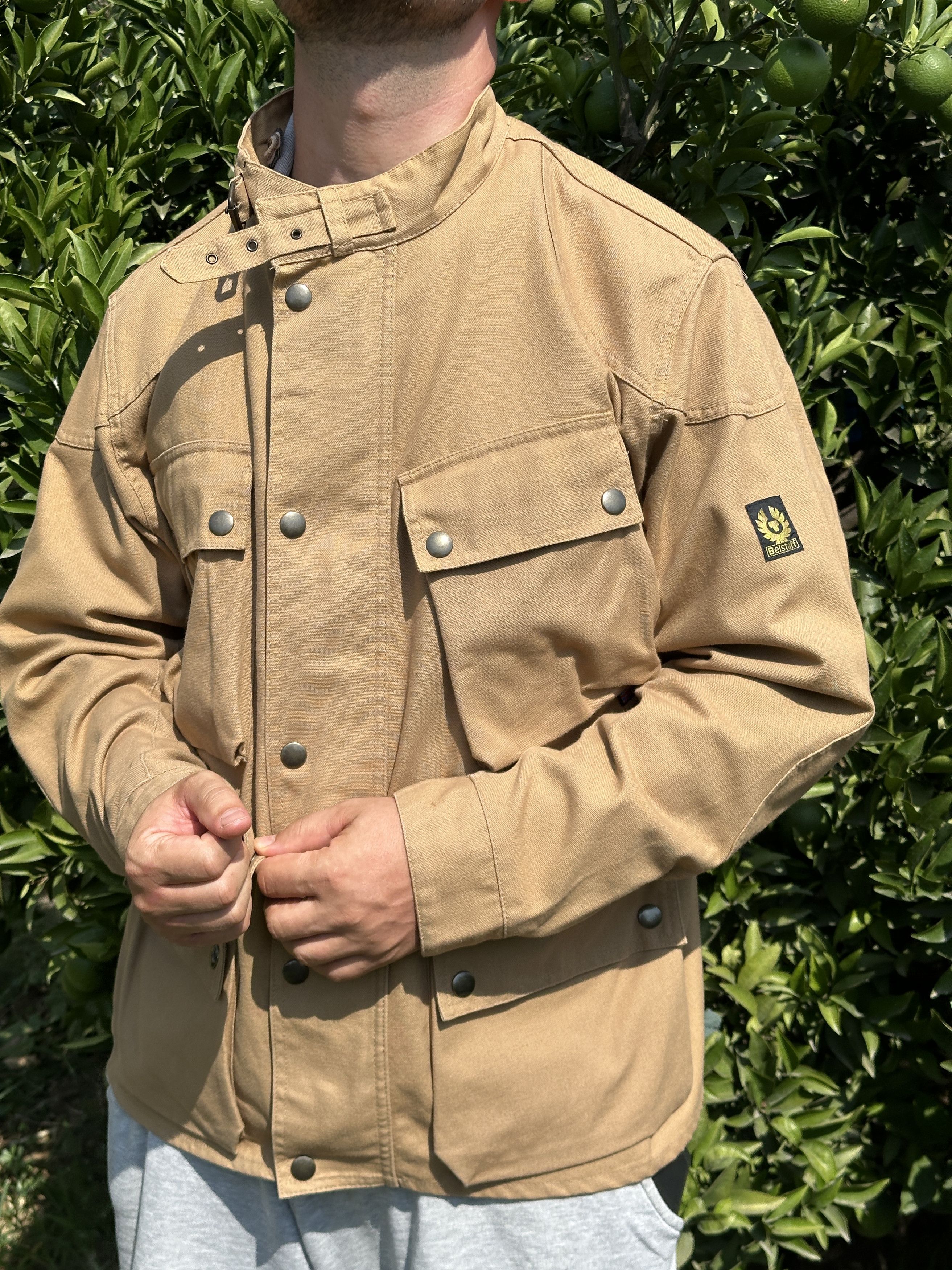 Belstaff Knit Cotton Belstaff Motorcycle Biker Jacket Coat Size M Size US M / EU 48-50 / 2 - 8 Thumbnail