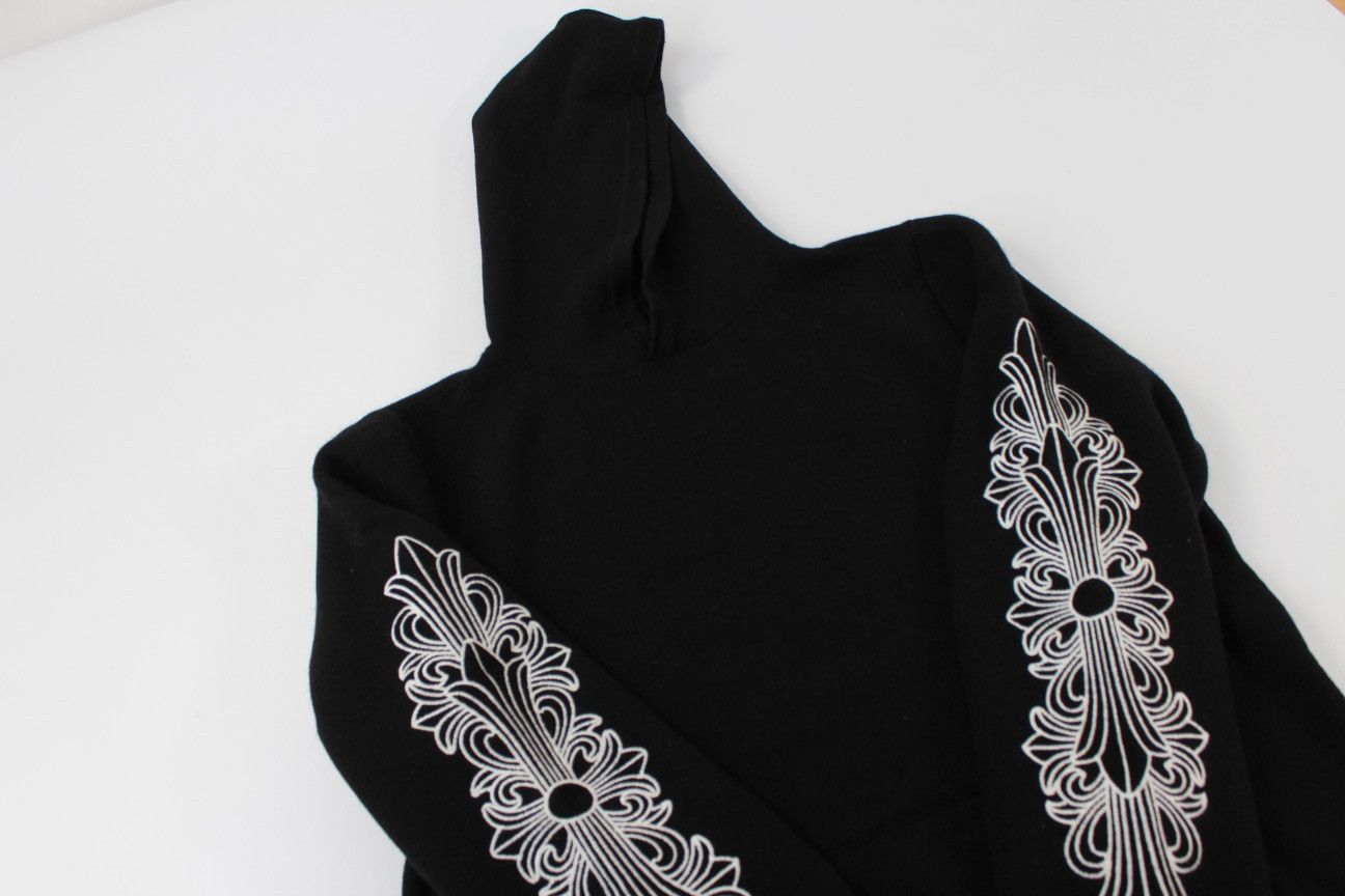 Chrome Hearts Chrome Hearts Cashmere Embroidered Floral Sleeve Hoodie Size US L / EU 52-54 / 3 - 18 Thumbnail