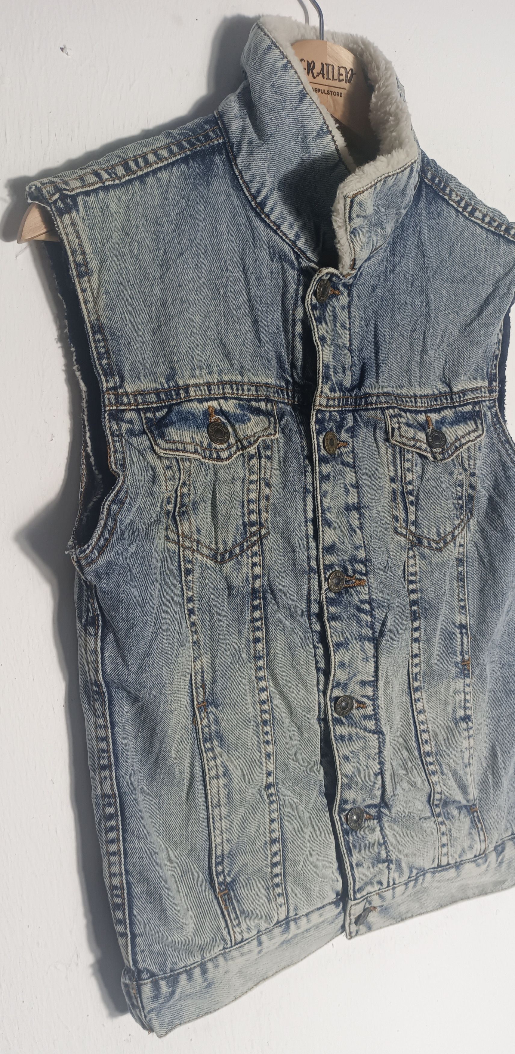 Vintage × Zara 💥Zara Man Denim Collection Wear Vest Size US S / EU 44-46 / 1 - 6 Thumbnail
