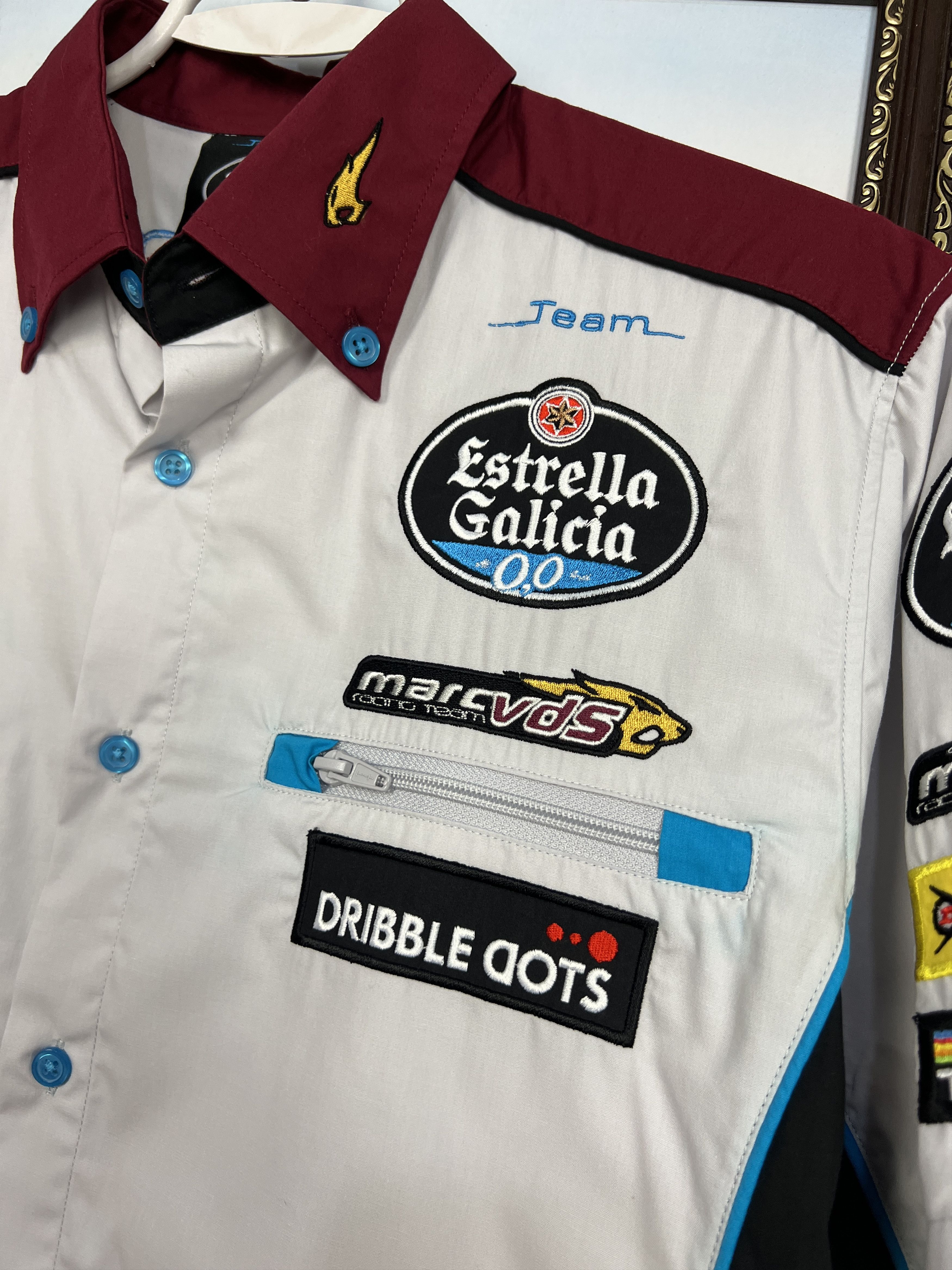 NASCAR Official Marc Vds Moto Racing Team Mens Shirt Polo NASCAR Size US M / EU 48-50 / 2 - 3 Thumbnail
