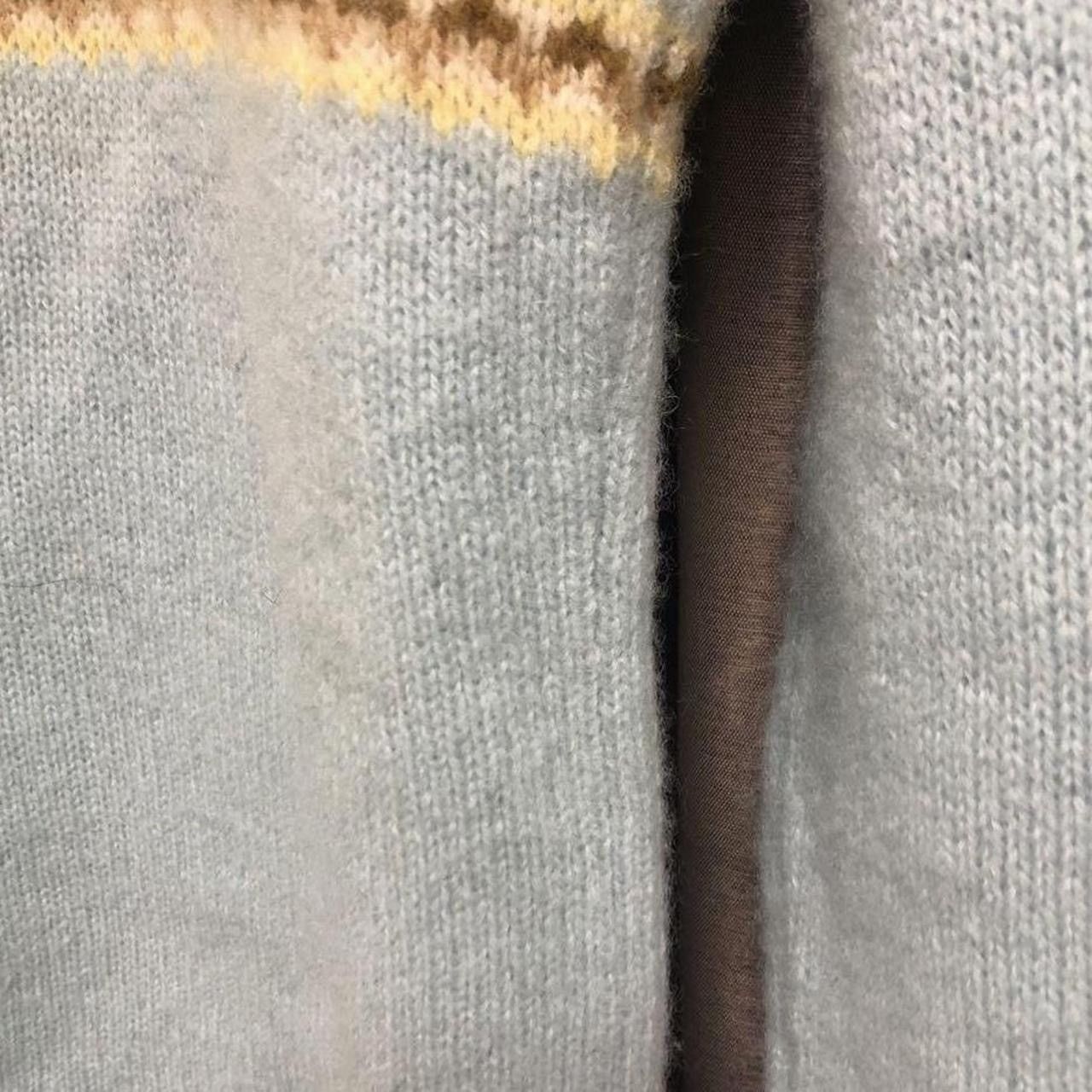 J.Crew J. Crew teal and tan zip-up wool sweater Size S / US 4 / IT 40 - 6 Thumbnail