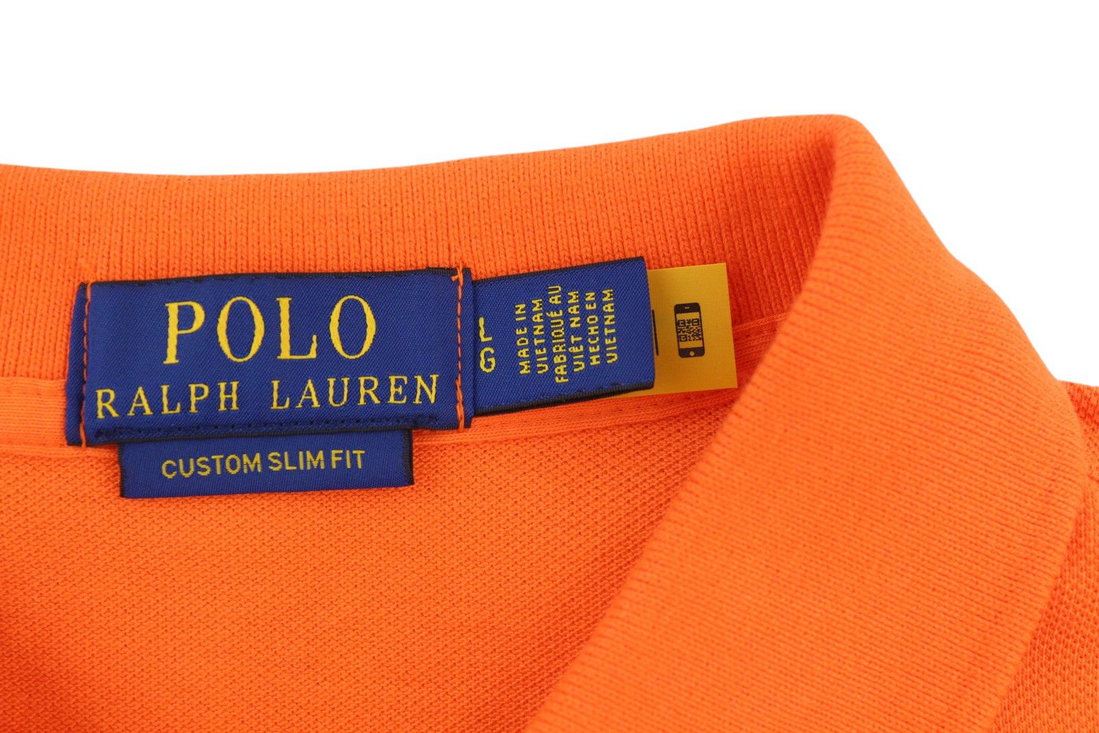 Polo Ralph Lauren CUSTOM SLIM FIT L Orange Short Sleeve Polo Neck 84520 Size US L / EU 52-54 / 3 - 5 Thumbnail