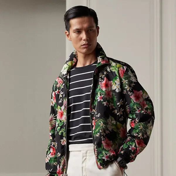 Ralph Lauren Purple Label Kellen Floral Zip-Up Bomber Jacket Size US XL / EU 56 / 4 - 8 Thumbnail