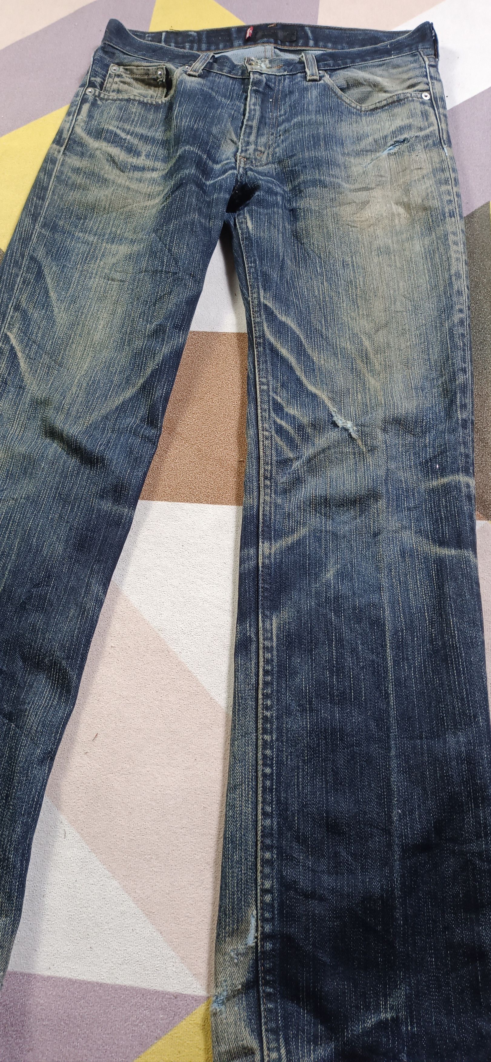Levi's Vintage 90s💥 Levi's Premium Red Tab Button 109 Size US 30 / EU 46 - 5 Thumbnail