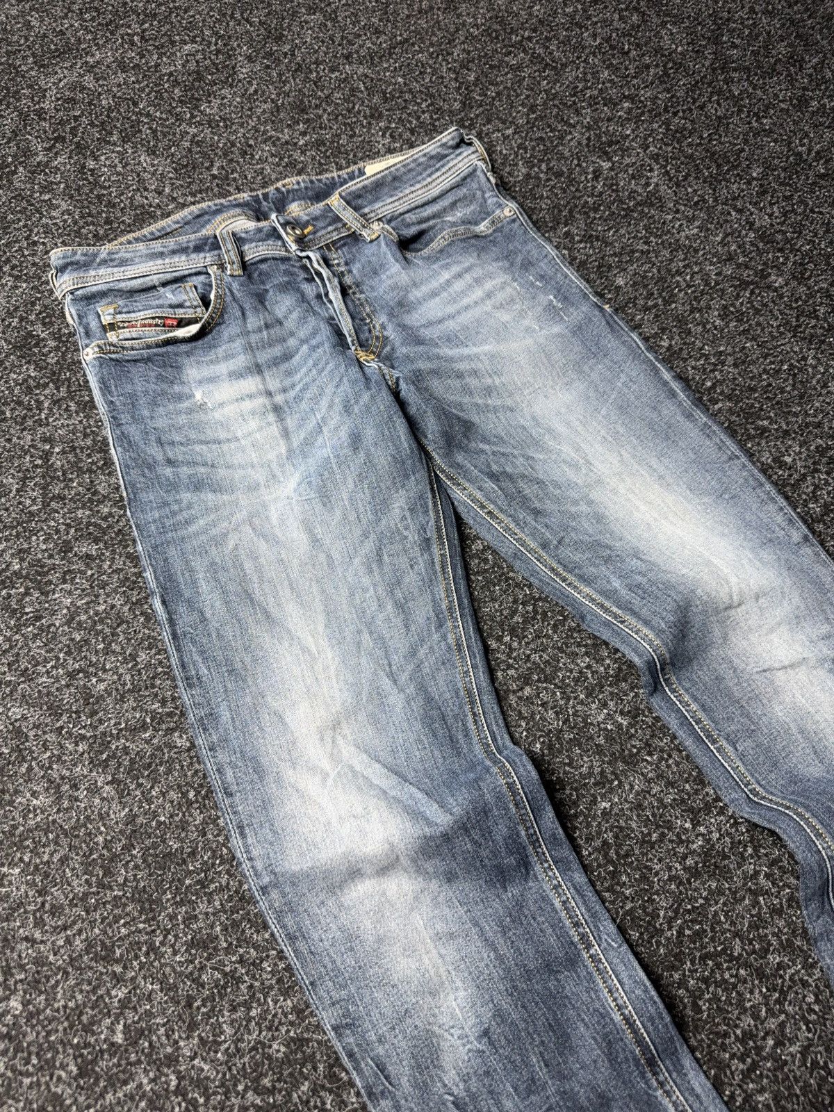 Diesel Vintage 00s Y2K Diesel Skinny SLEENKER-XDenim pants Jeans Size US 29 - 3 Thumbnail