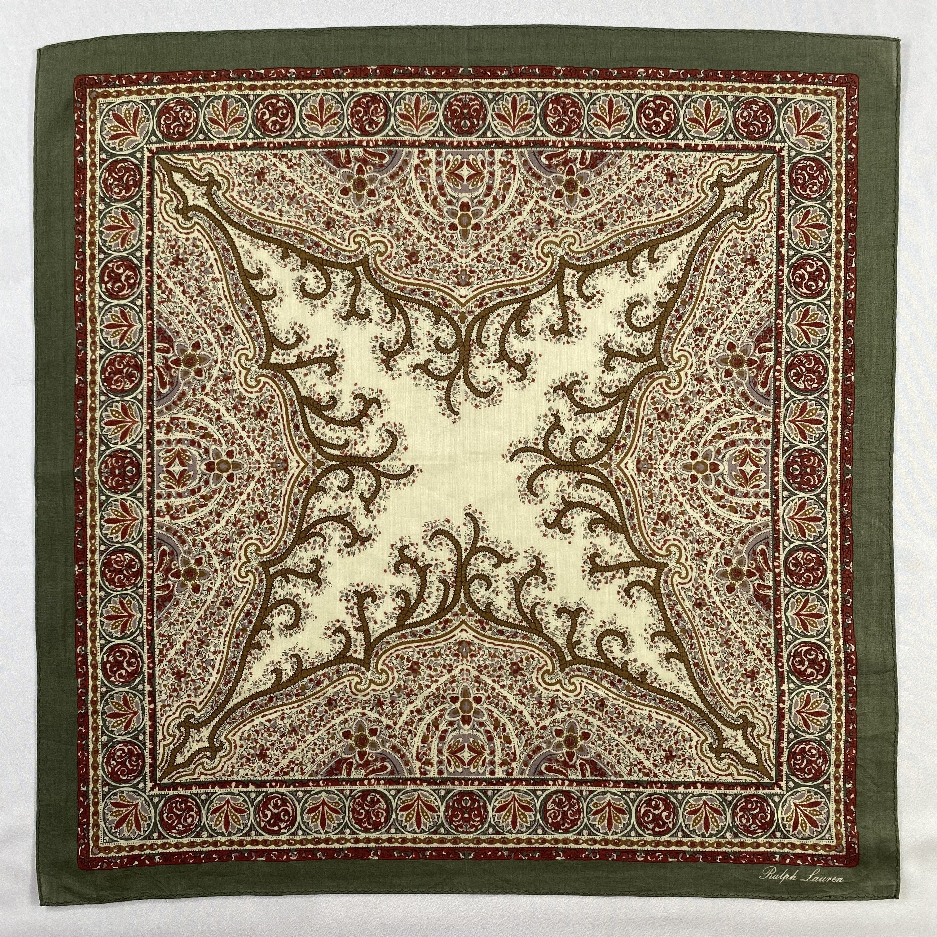 Ralph Lauren × Vintage Ralph Lauren Handkerchief / Neckerchief / Bandana-P1529 Size ONE SIZE - 1 Thumbnail
