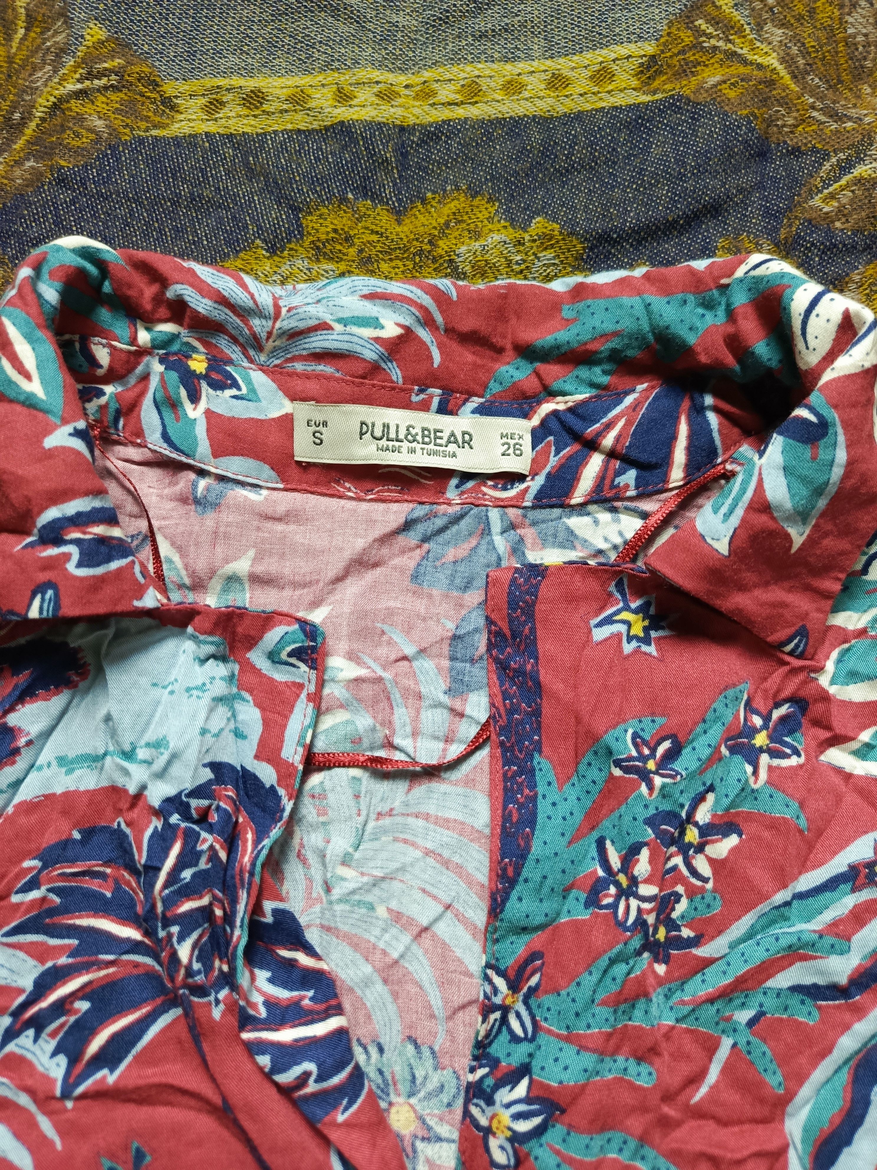 Pull & Bear Pull & Bear Vibrant Floral Crop – Casual Summer Look Size S / US 4 / IT 40 - 4 Thumbnail