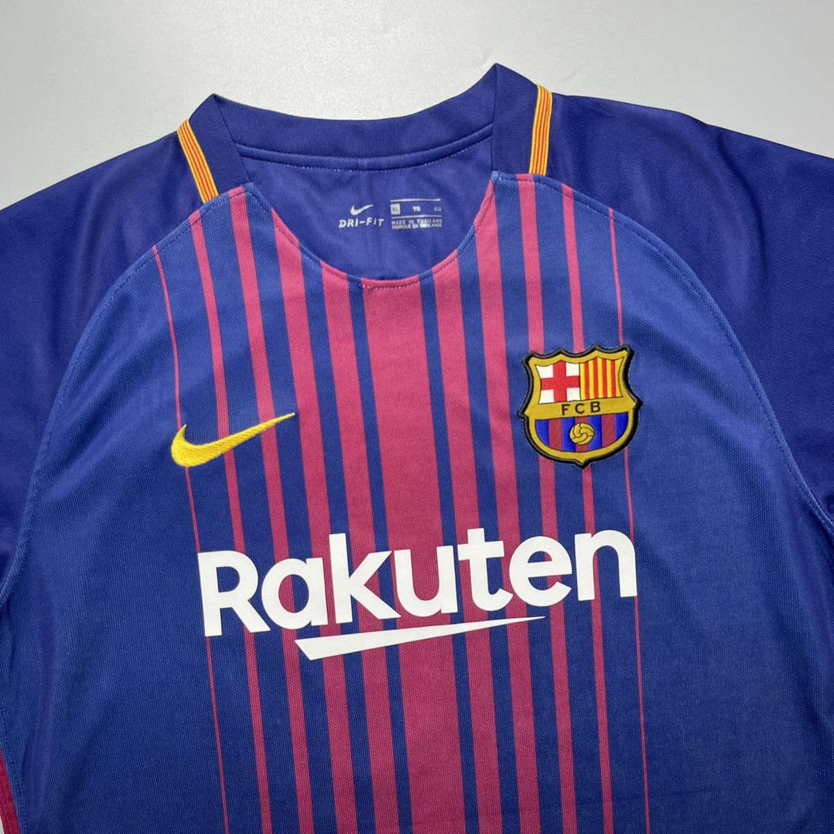 Nike BARCELONA NIKE 2017/2018 FOOTBALL HOME JERSEY #10 MESSI Size US XL / EU 56 / 4 - 3 Thumbnail