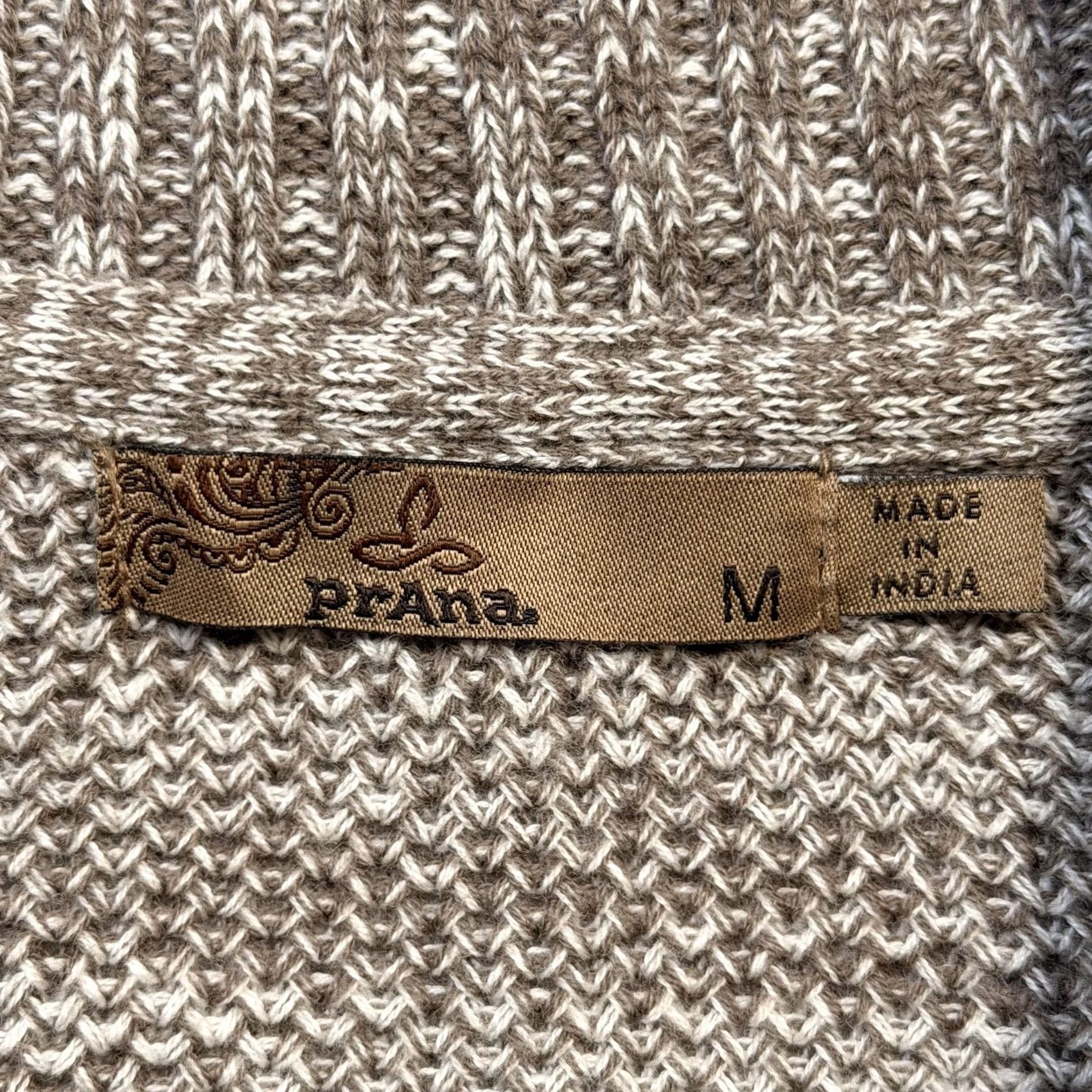 Prana prAna Sweater Dress Womens M Beige Marled Cowl Neck Long Sleeve Pockets Knit Size M / US 6-8 / IT 42-44 - 4 Thumbnail