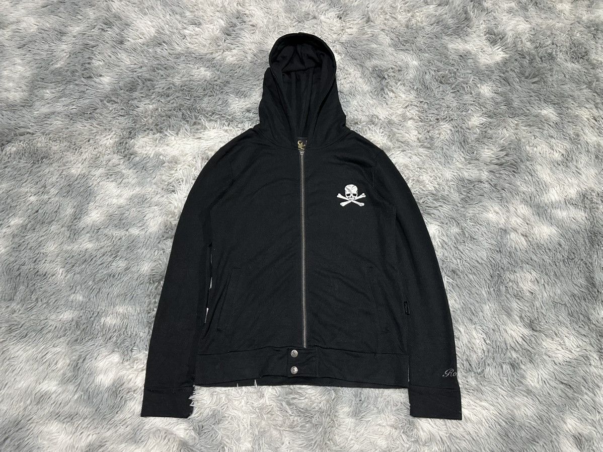 Roen 🔥Y2K Archived Roen Skull Hoodie Love And Peace ☠️ Size US S / EU 44-46 / 1 - 3 Thumbnail