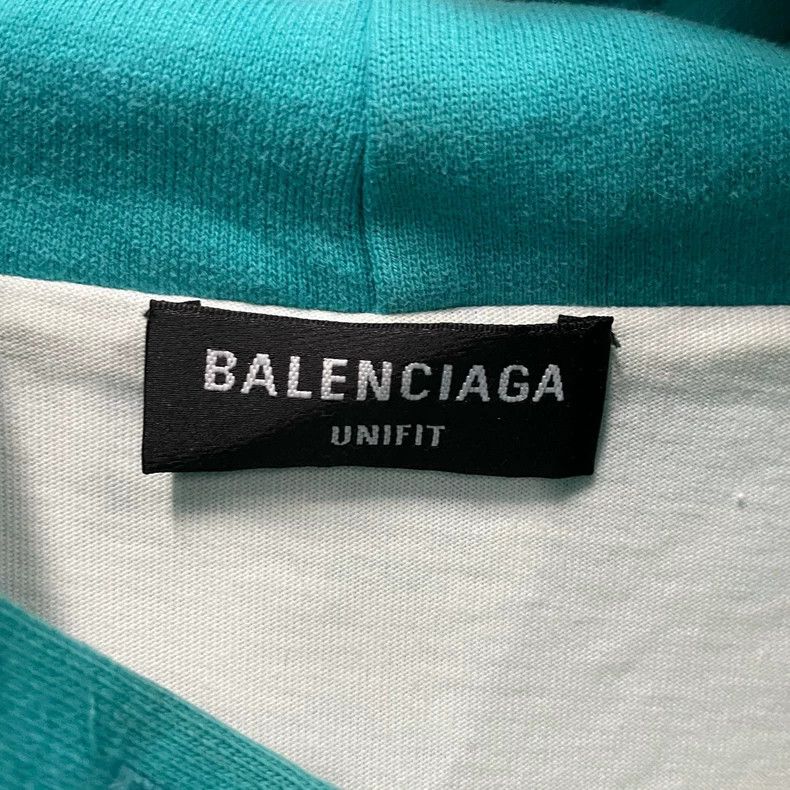 Balenciaga Balenciaga Blue letter printing on lake water destroys hoo Size US L / EU 52-54 / 3 - 4 Thumbnail