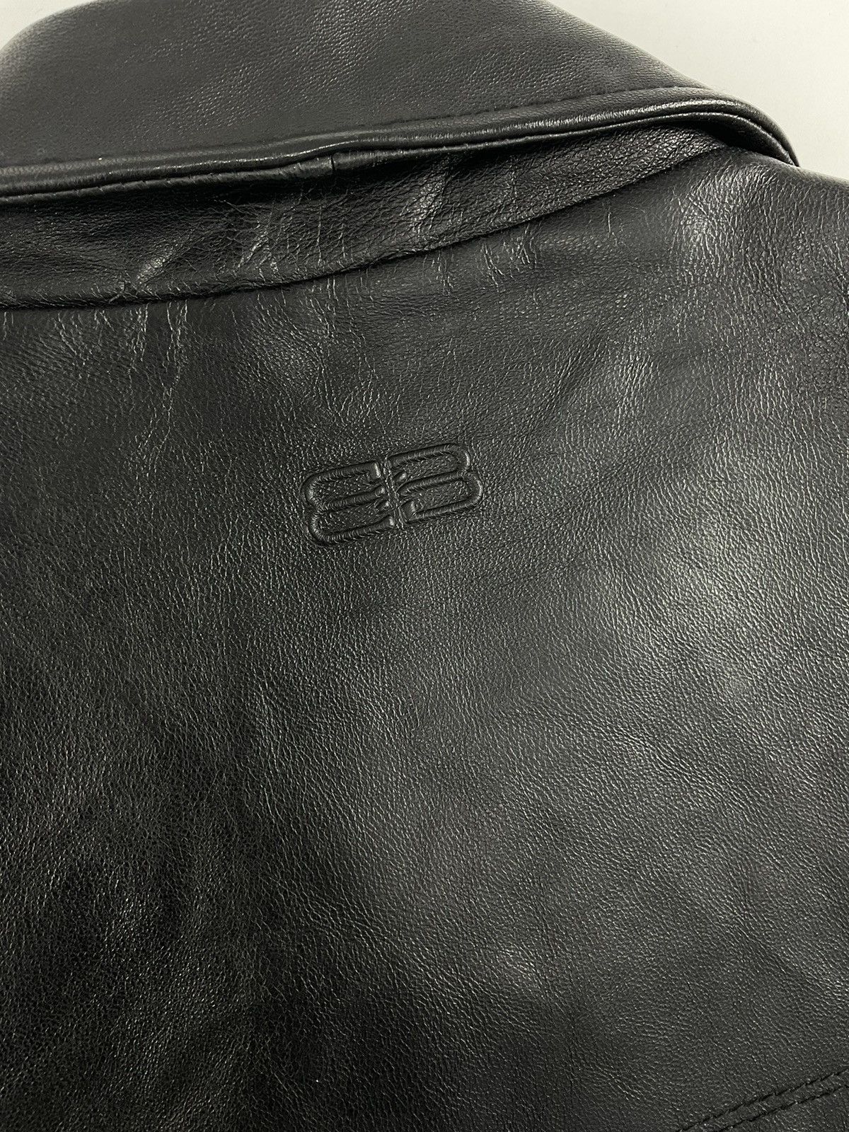 Balenciaga Vintage Balenciaga Leather Jacket Size US XL / EU 56 / 4 - 9 Thumbnail