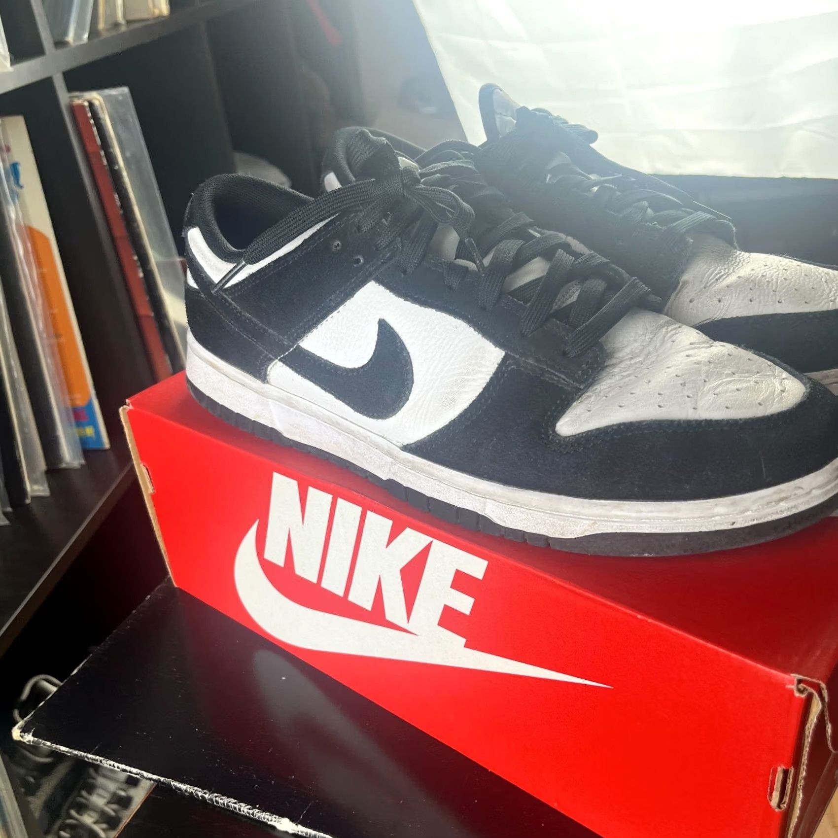 Nike Nike Dunk Low Panda Black White Retro SE 11.5 Mens Sneakers 90s Panda Nature Casual Running Basketball Shoe Size US 12 / EU 45 - 4 Thumbnail
