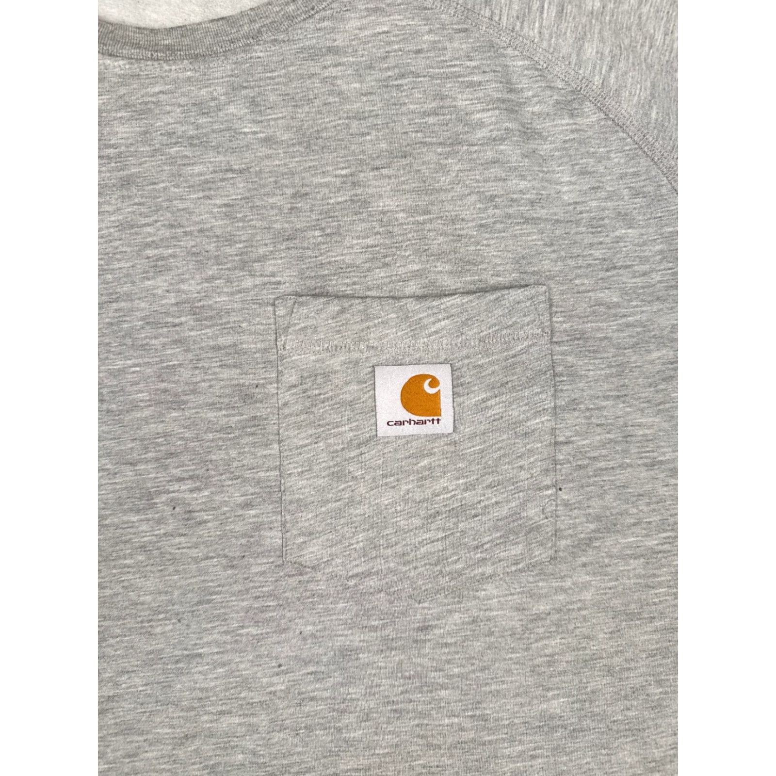Carhartt Carhartt Mens T-Shirt 2XL Gray Short Sleeve Crew Neck Pocket Cotton Blend Vintage No Size US XXL / EU 58 / 5 - 6 Thumbnail