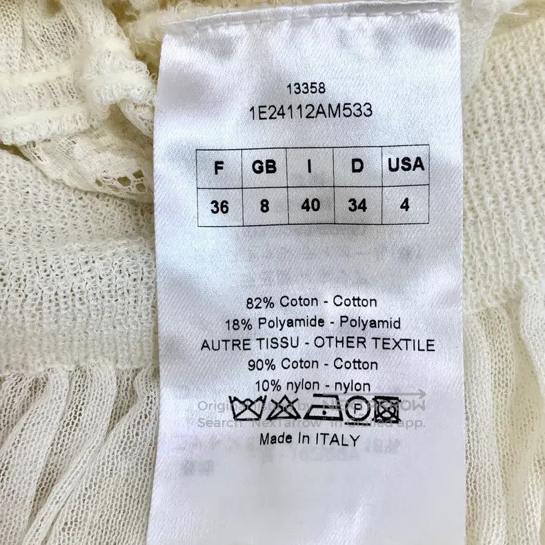 Dior Dior Beige cotton single-breasted long-sleeved lace jacket Size XS / US 0-2 / IT 36-38 - 6 Thumbnail