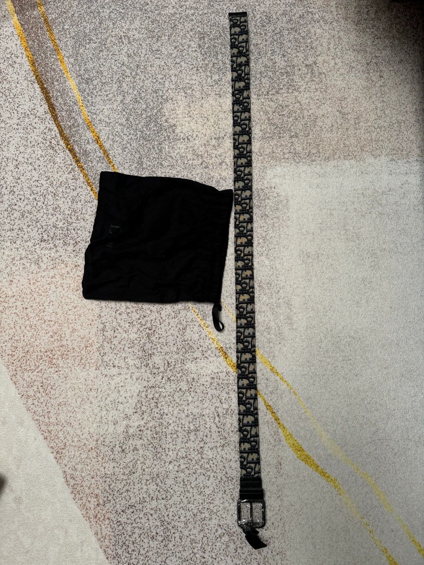 Dior Dior Oblique 3.5cm Black Belt 80 Size ONE SIZE - 7 Thumbnail